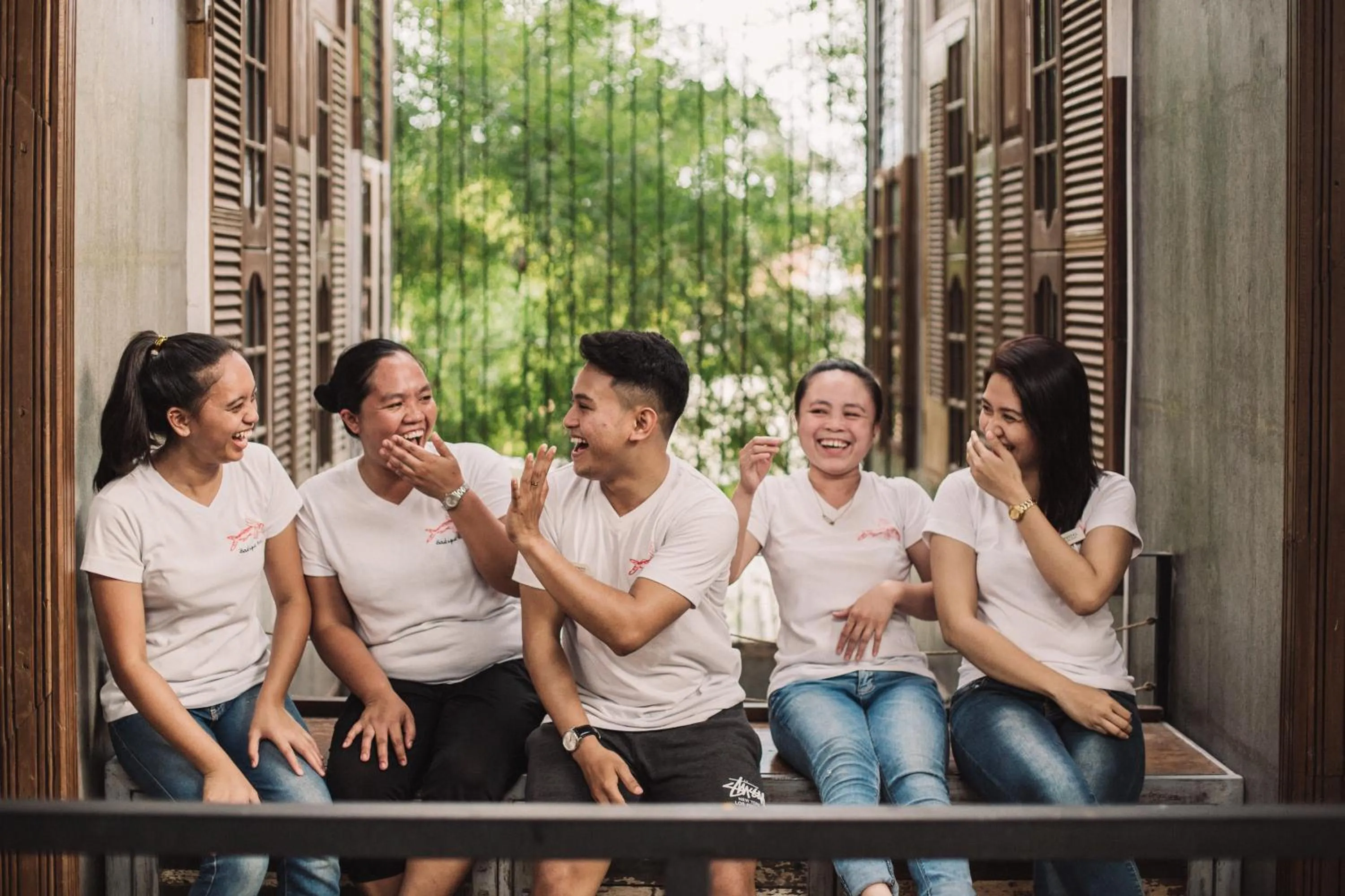 Staff in The Flying Fish Hostel