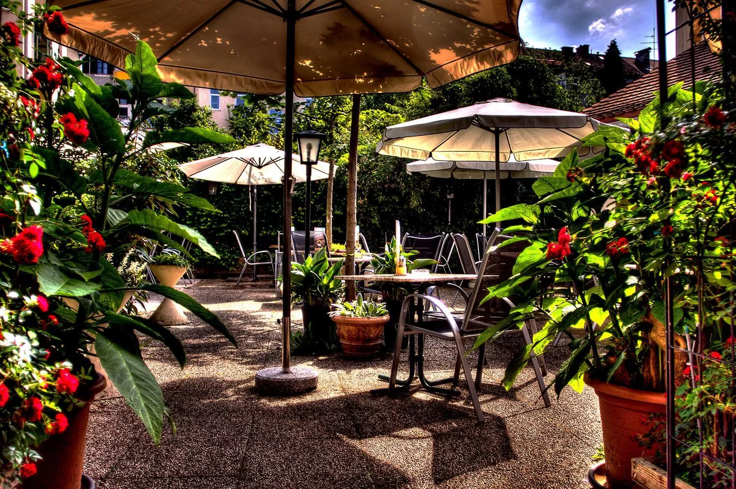 Garden in Hotel Alter Telegraf