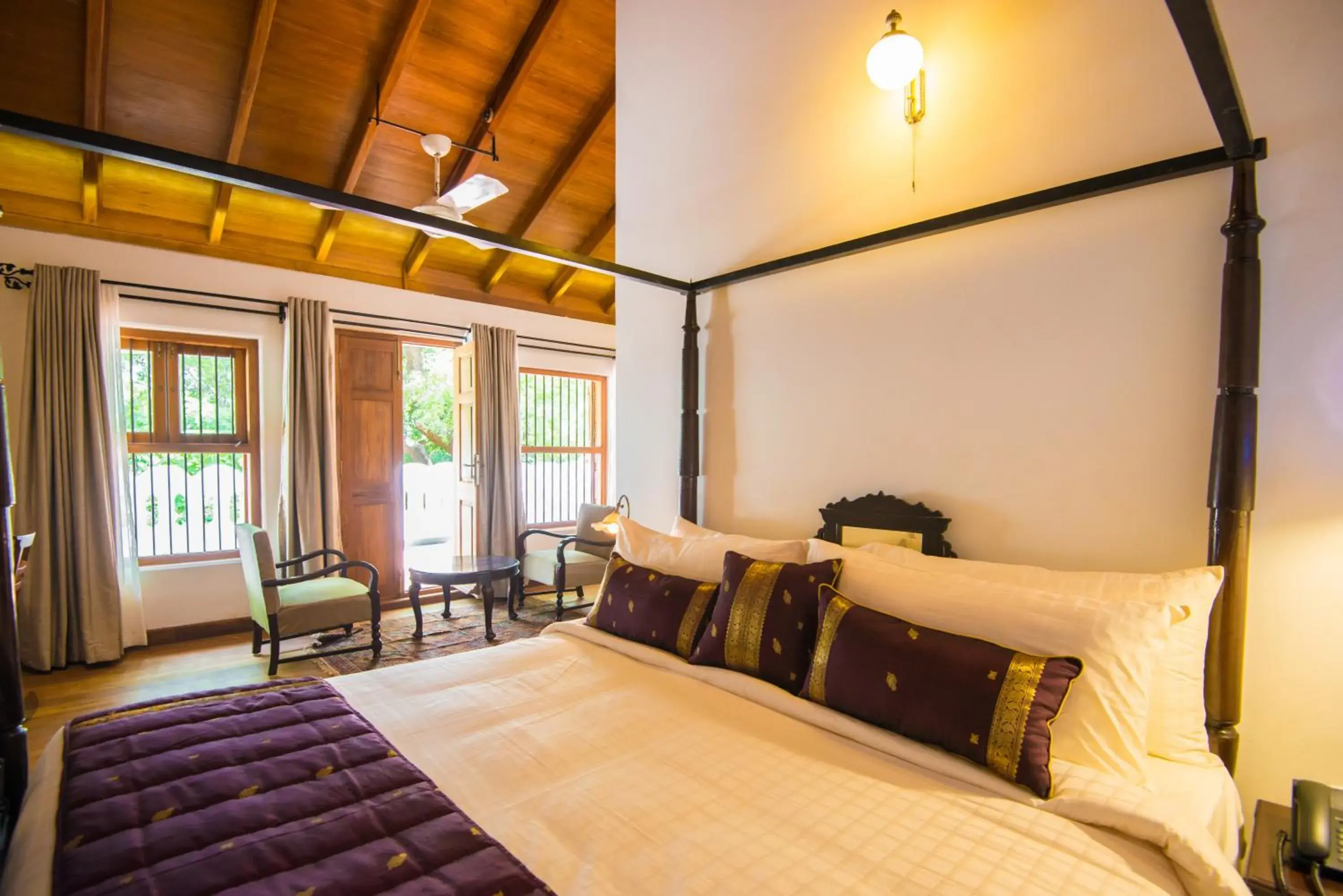 Bed in Svatma - A Luxury Heritage Resort Bed in Svatma - A Luxury Heritage Resort