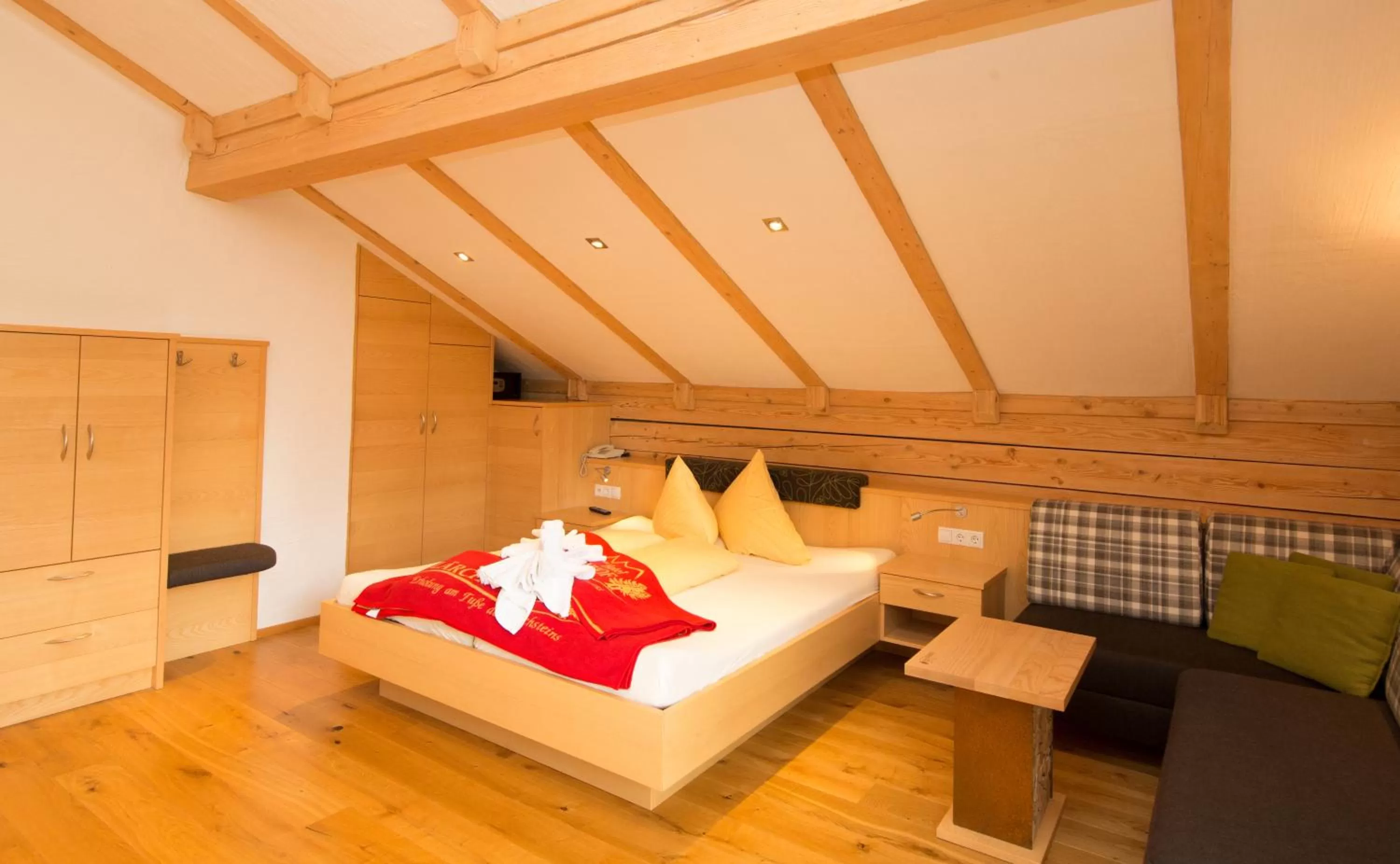 Bedroom, Bed in Naturhotel Lärchenhof