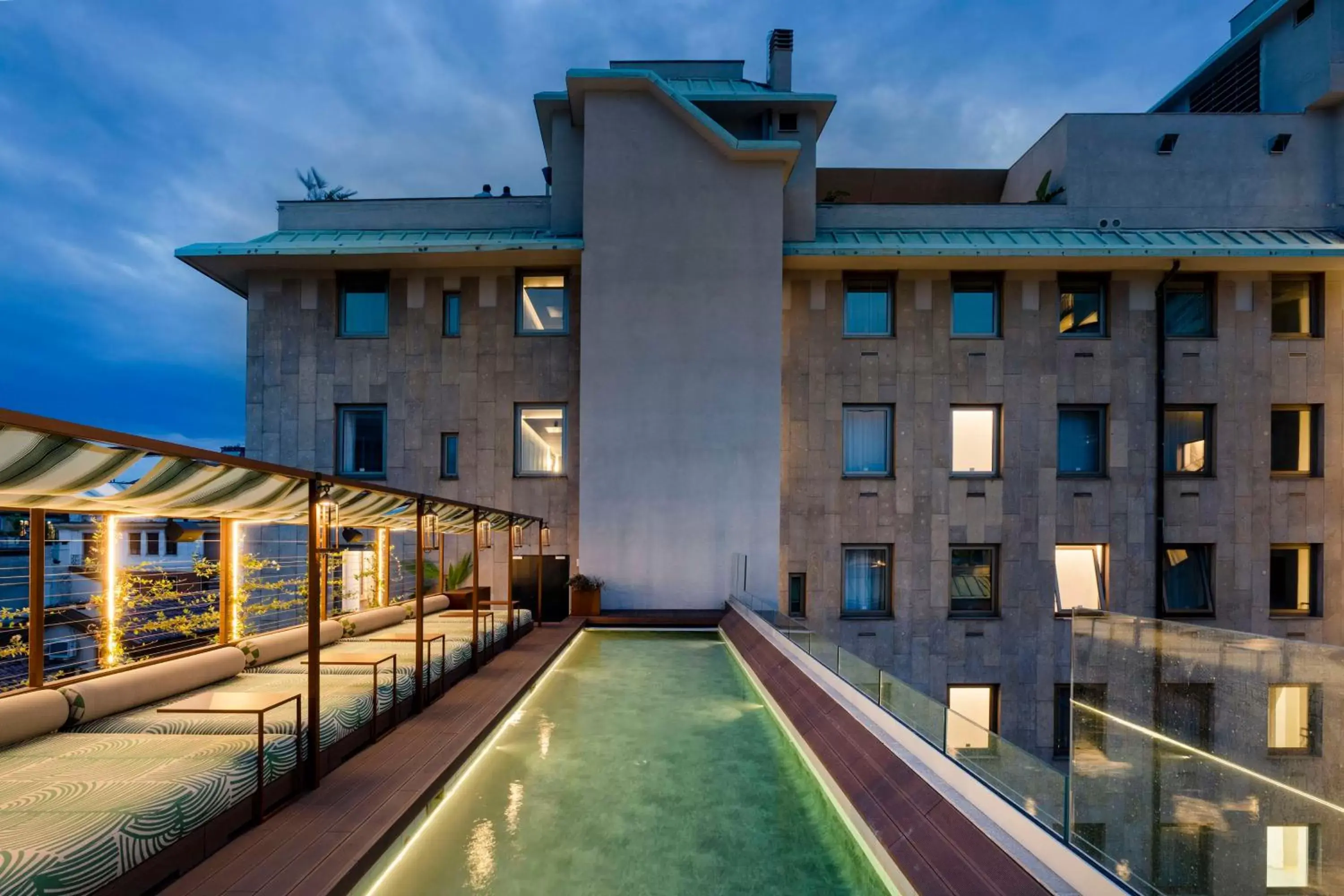 Pool view, Property Building in Radisson Collection Hotel, Santa Sofia Milan