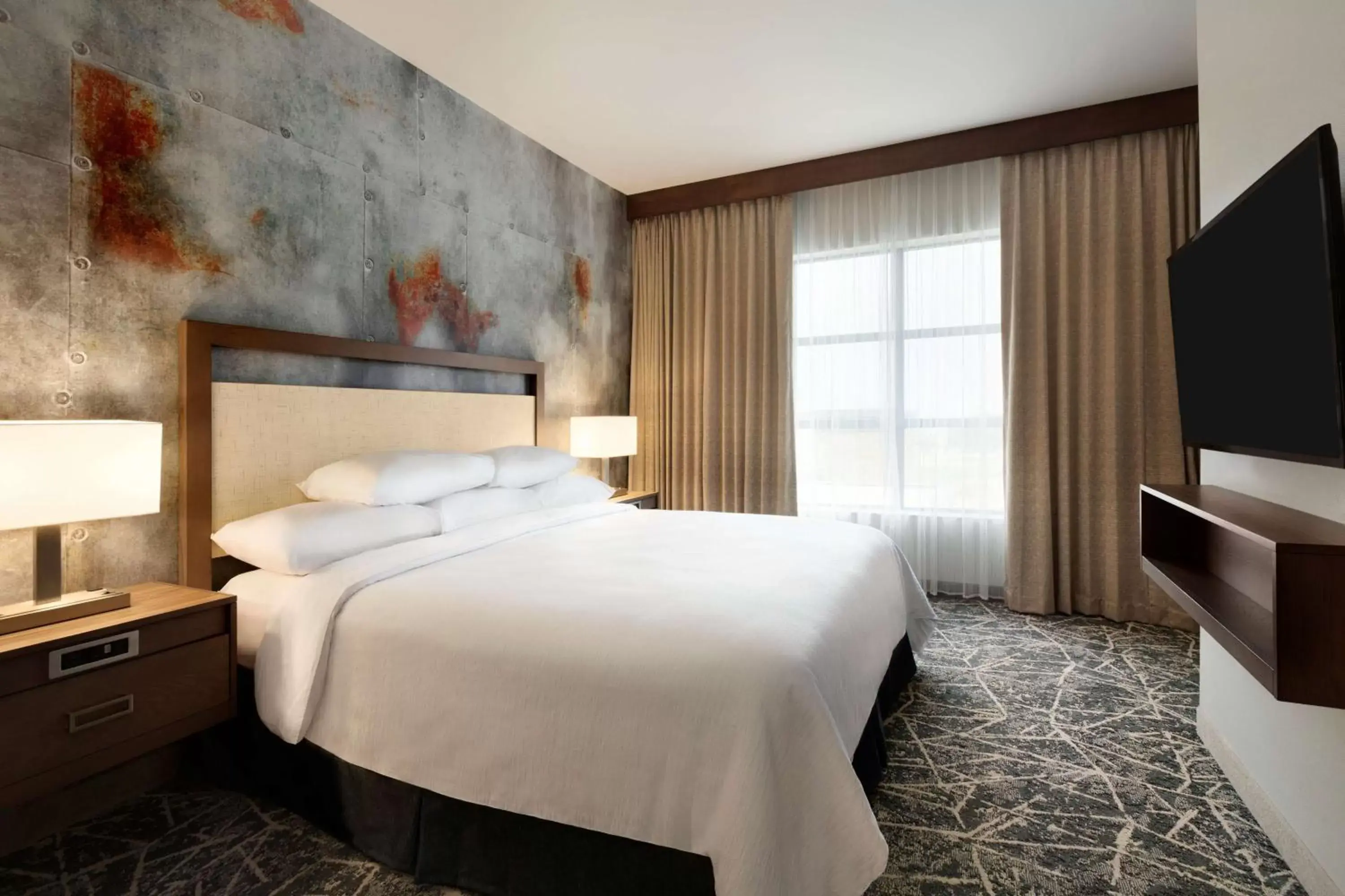 Bedroom, Bed in Embassy Suites San Antonio Brooks City Base Hotel & Spa