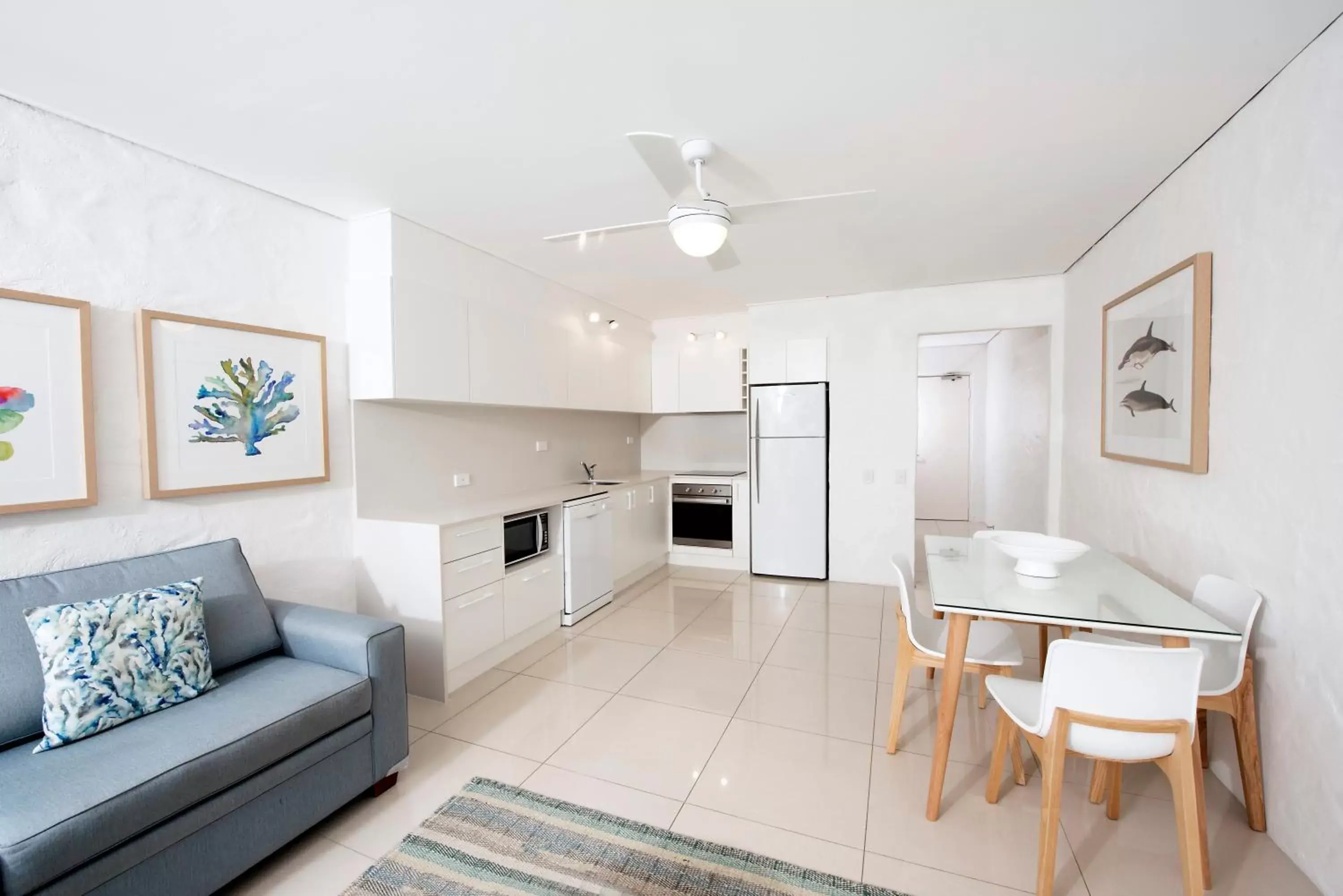 Kitchen or kitchenette, Dining Area in SandCastles Noosa