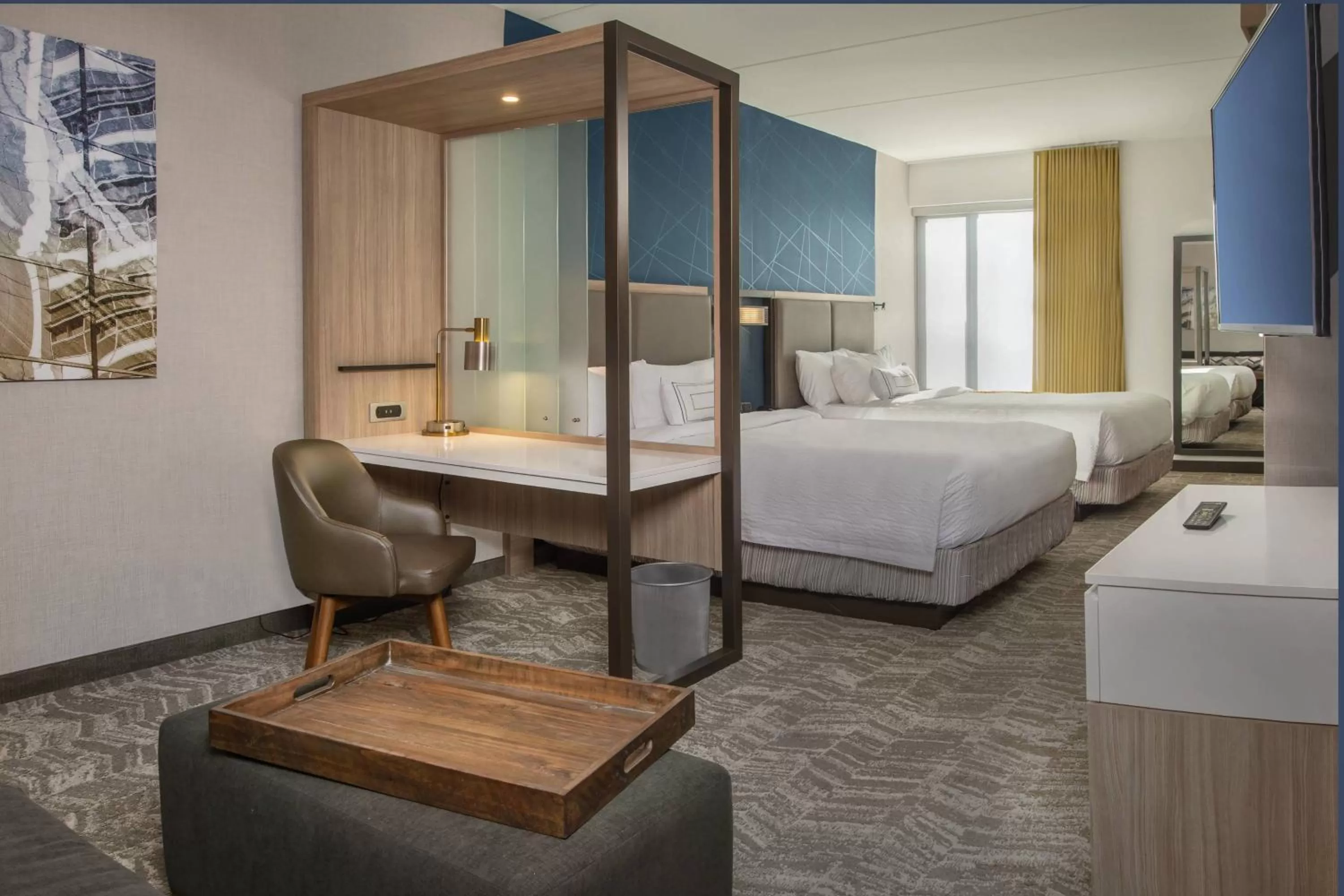 Suite with Two Queen Beds and Sofa Bed - Hearing Accessible in SpringHill Suites by Marriott Gainesville Haymarket