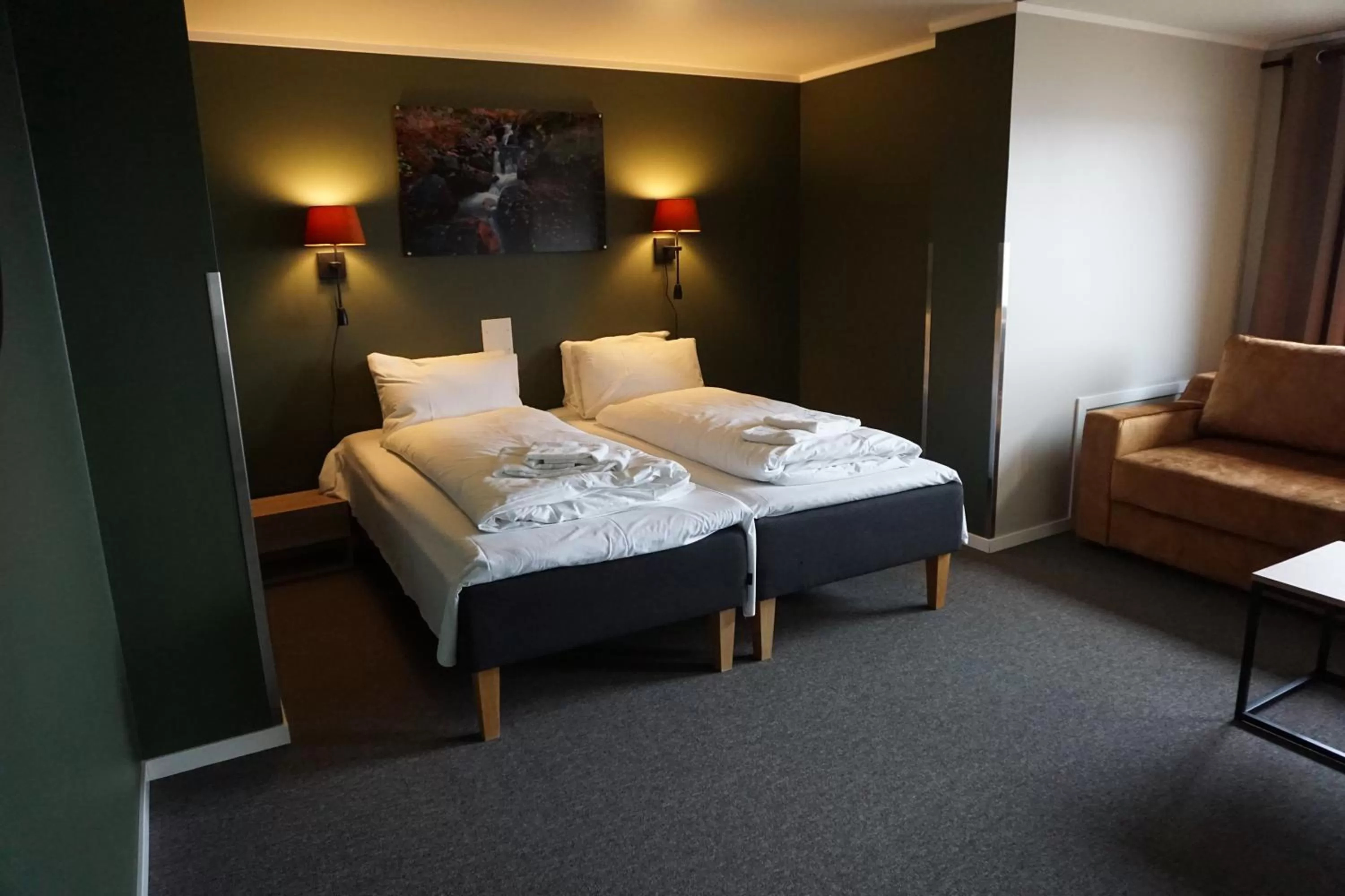 Photo of the whole room, Bed in Verdde Hotel Lakselv