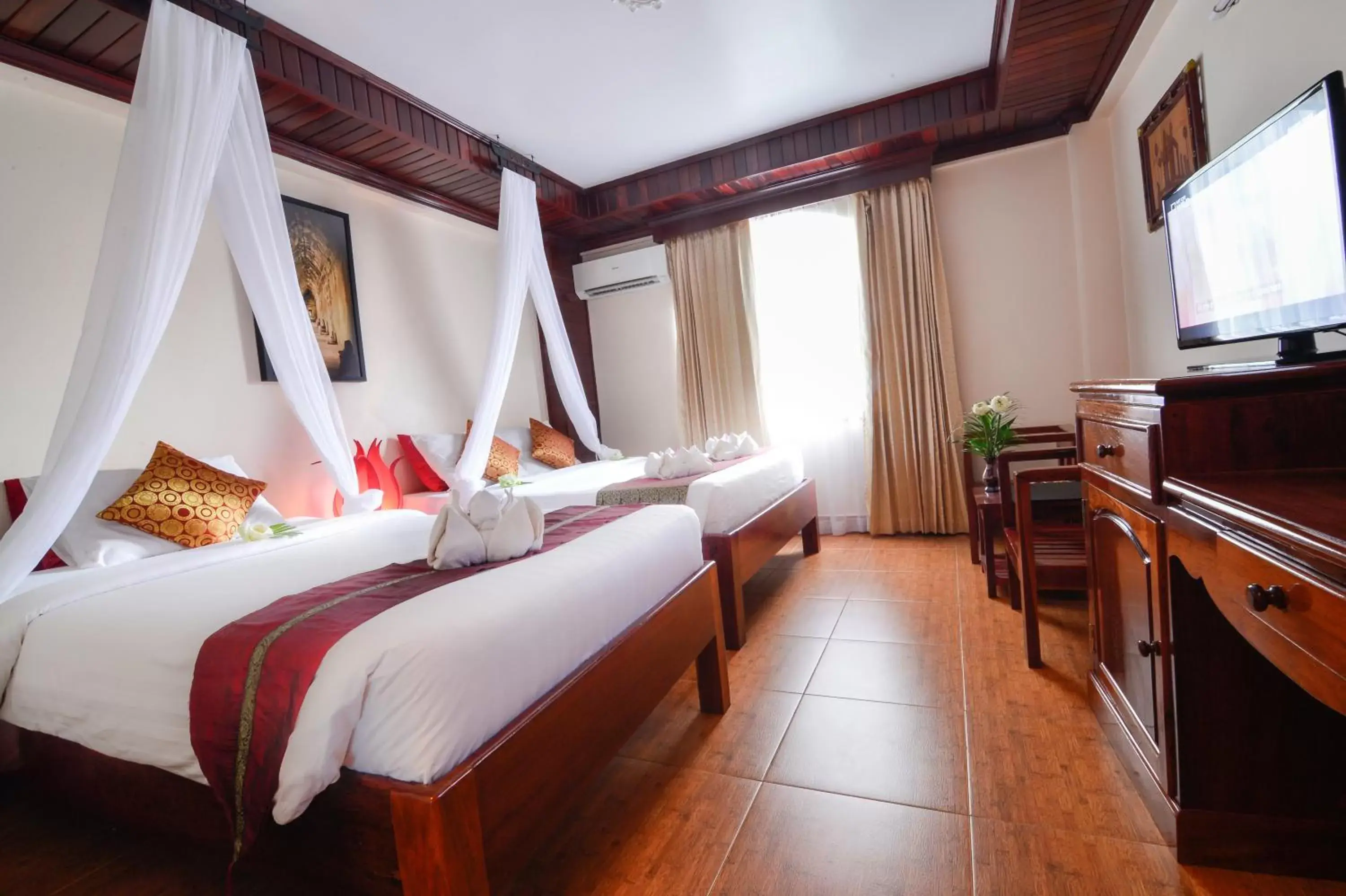 Bedroom, Bed in Angkor Pearl Hotel Bedroom, Bed in Angkor Pearl Hotel