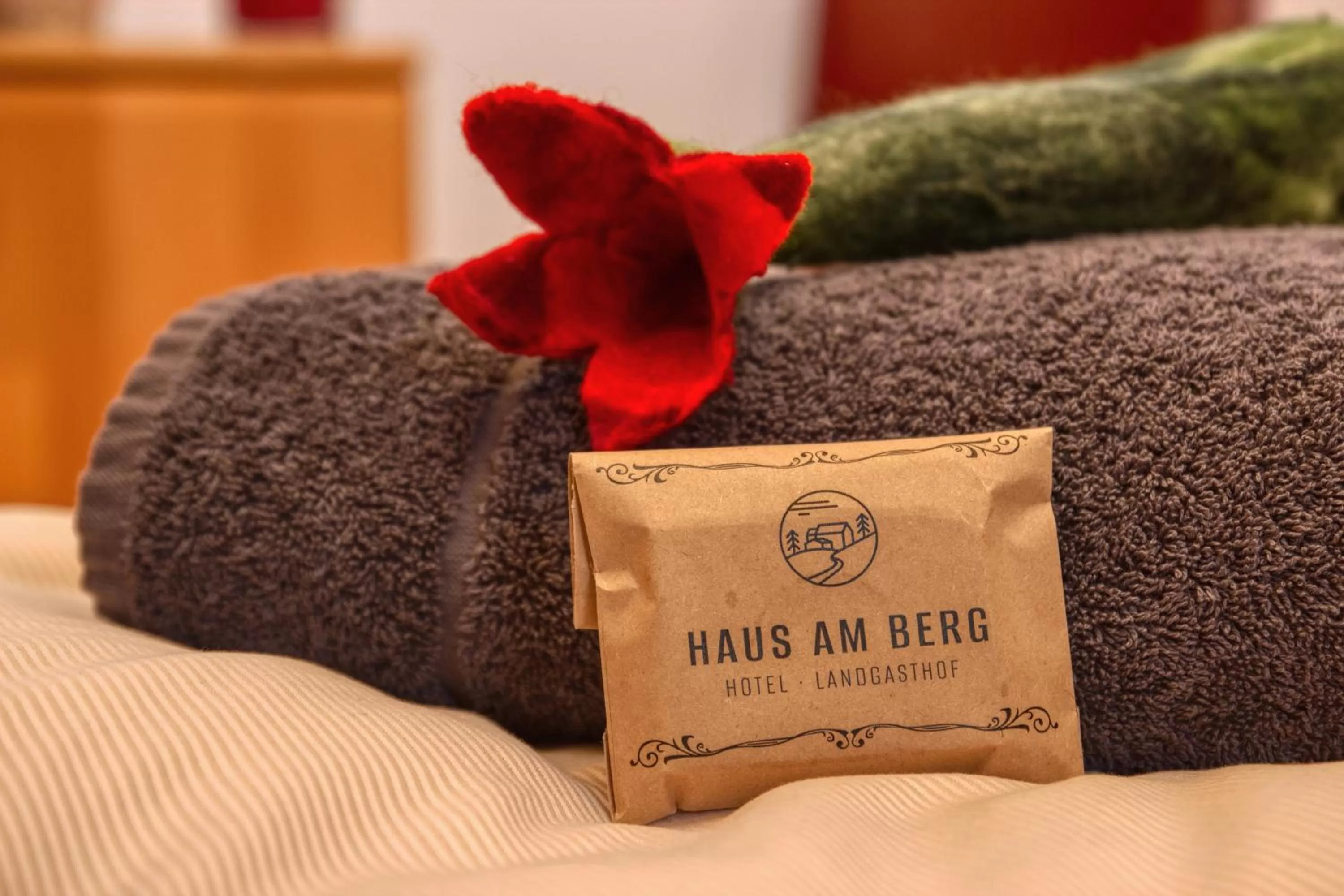 Photo of the whole room, Bed in Hotel "Haus am Berg"