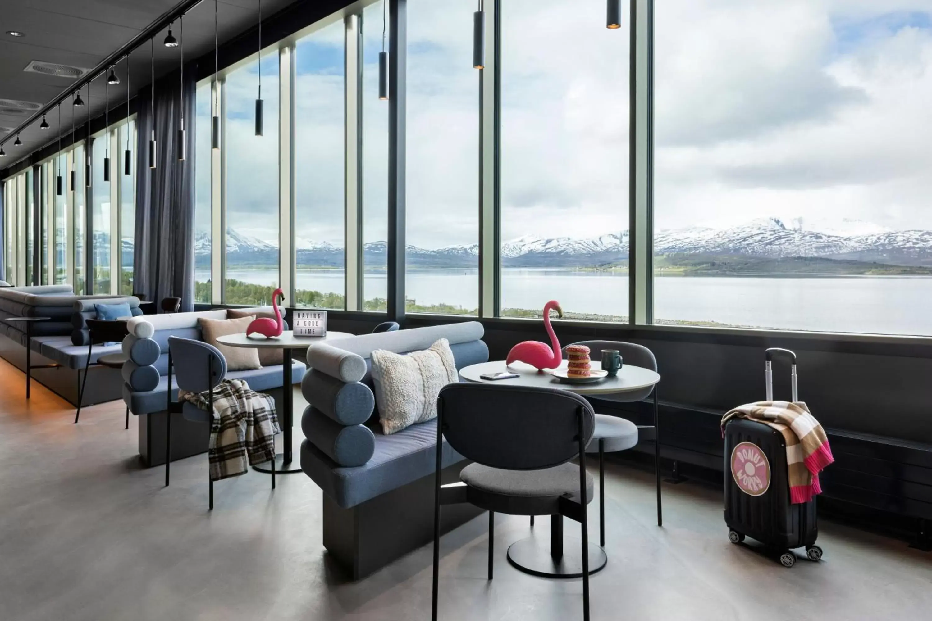 Lobby or reception in Moxy Tromso