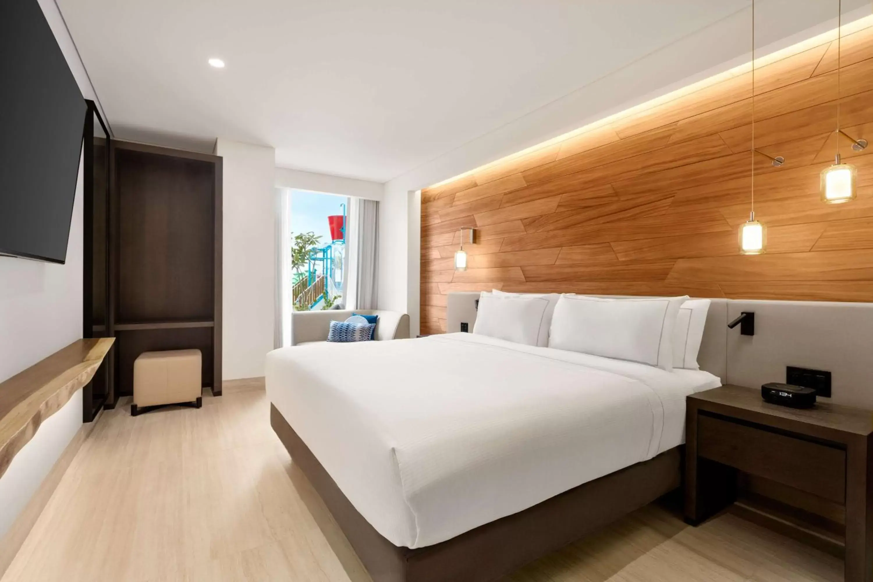 Bedroom, Bed in Hilton Cancun, an All-Inclusive Resort