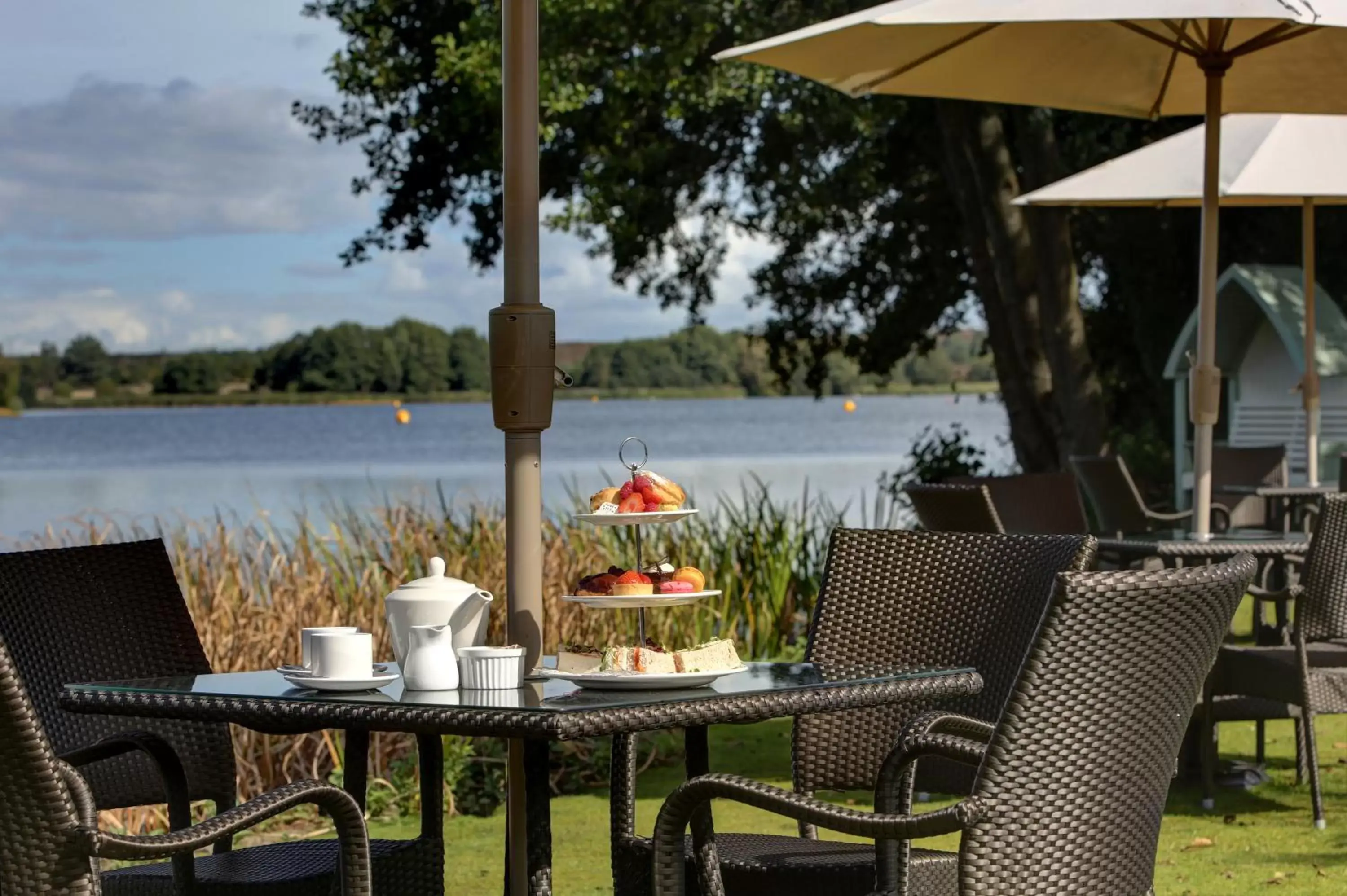 Balcony/Terrace, Restaurant/Places to Eat in Frensham Pond Country House Hotel & Spa
