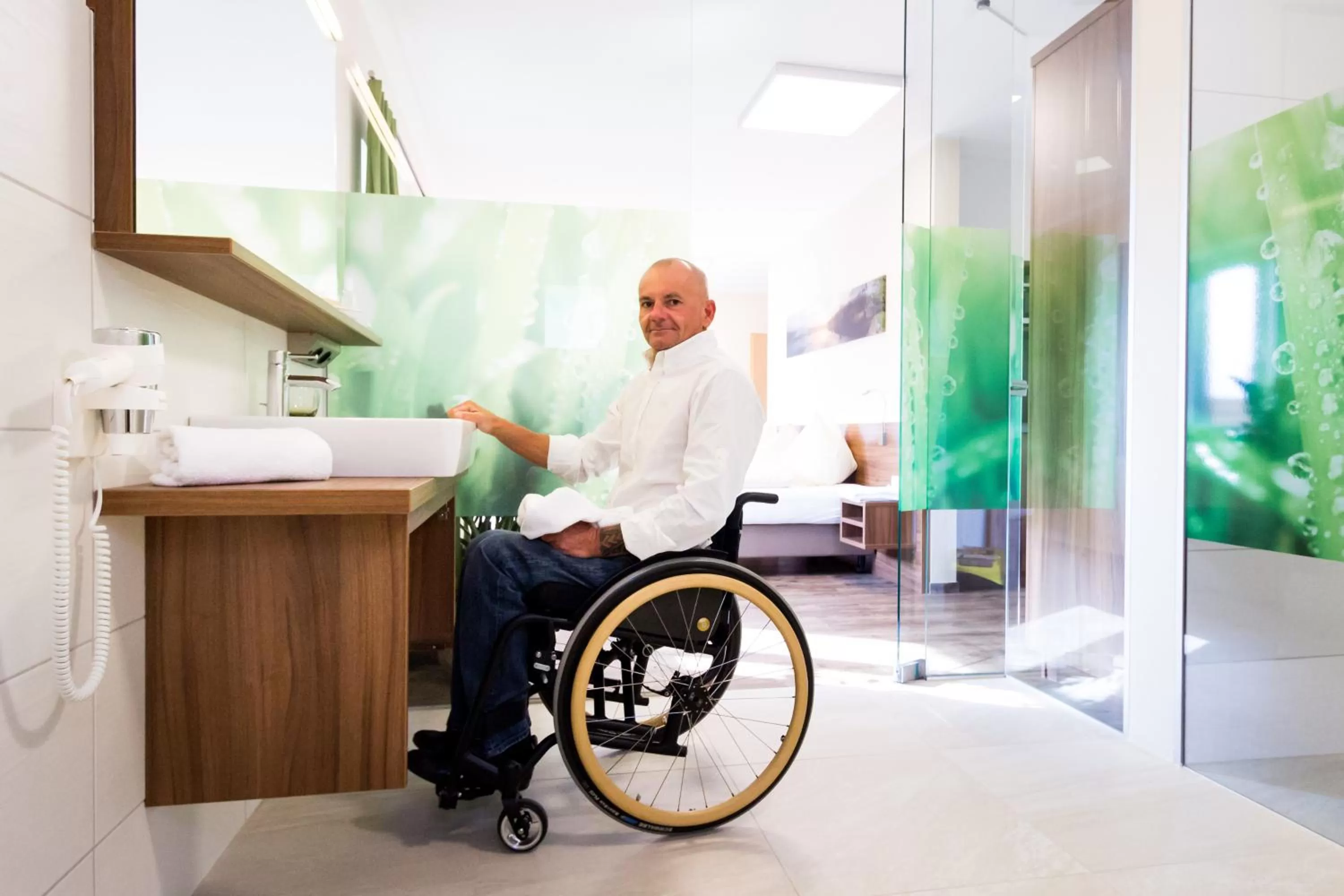 Bathroom in Hotel Aichingerwirt