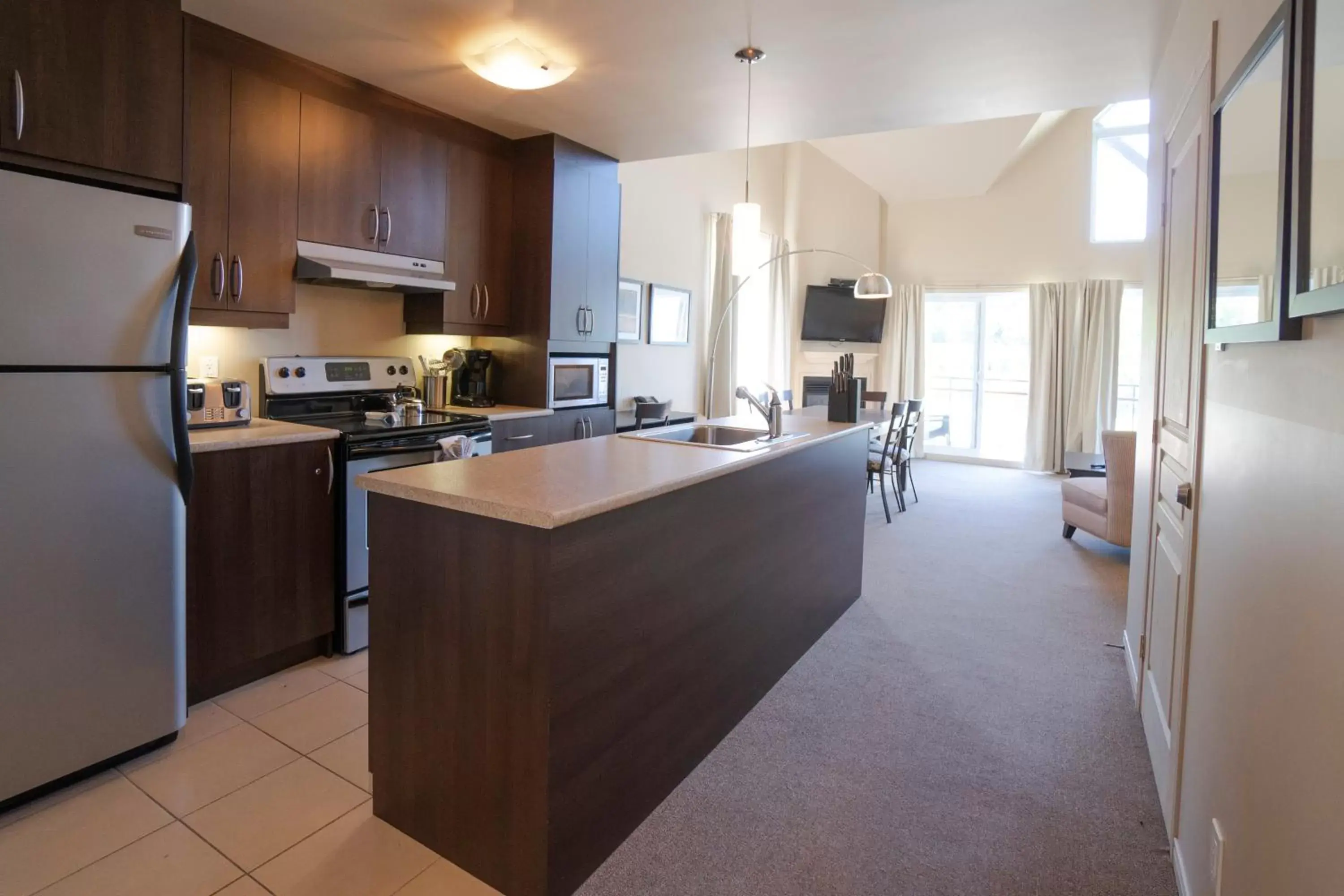 Kitchen/Kitchenette in Condos Château-Bromont