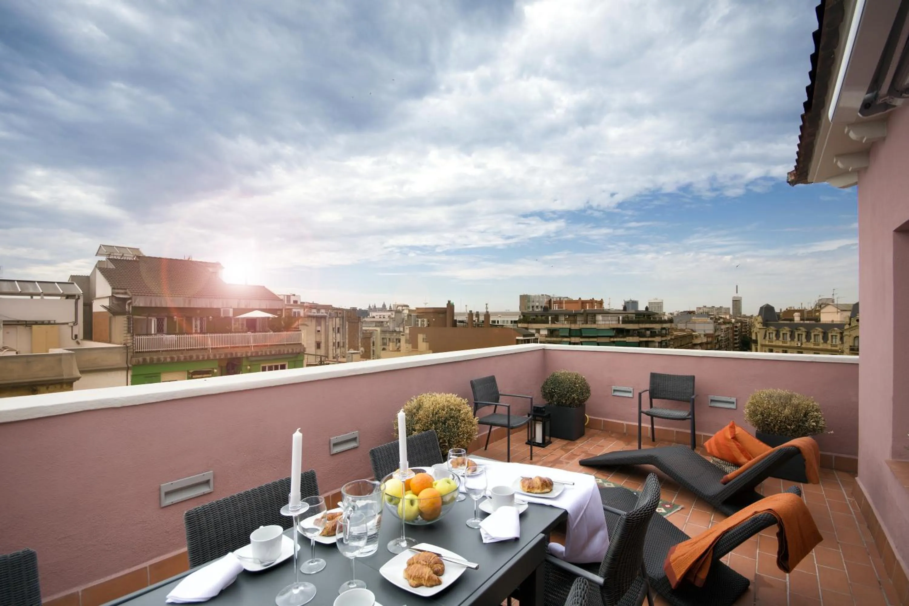 Balcony/Terrace in Eixample Building Apartments by Mercedes Heritage