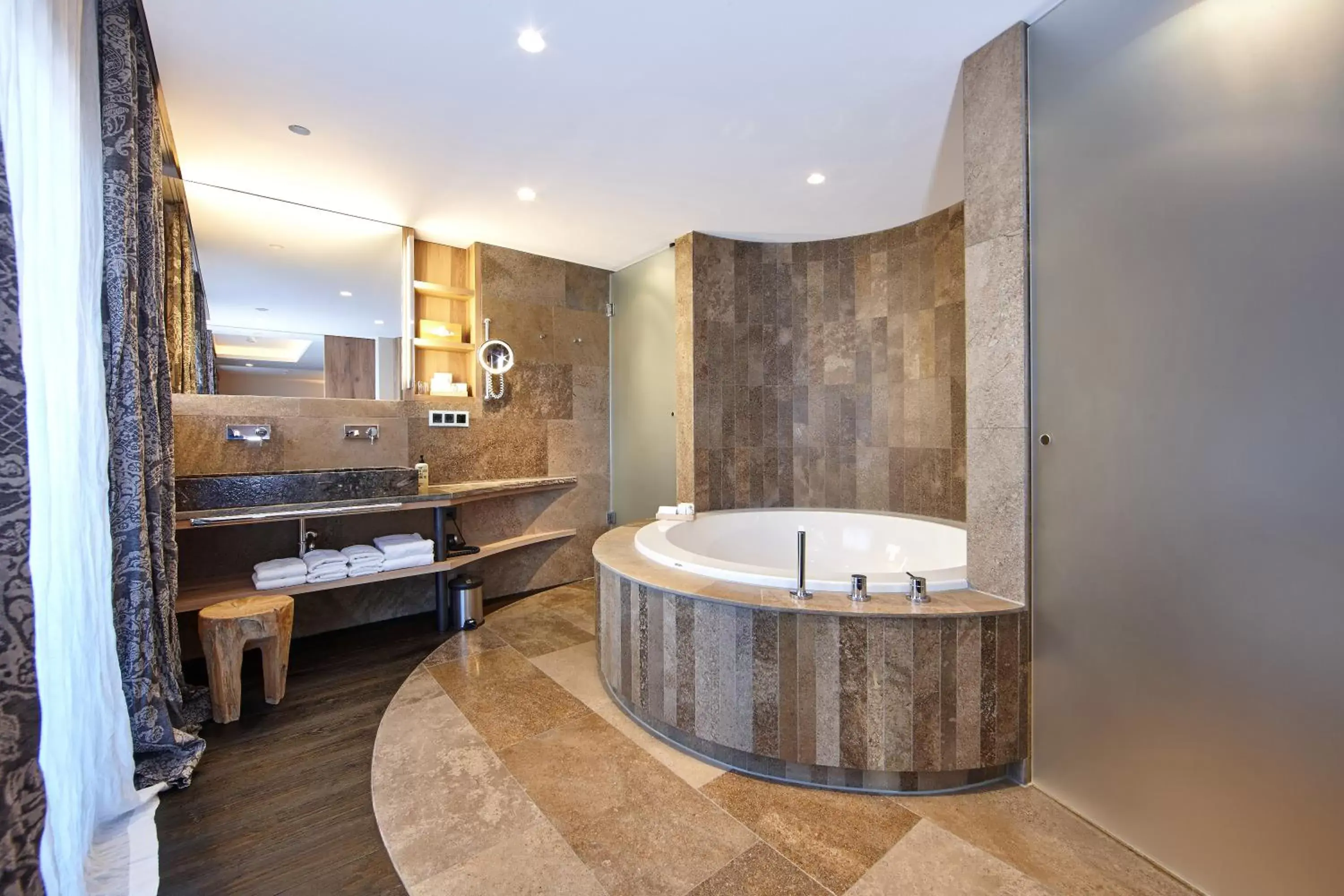 Shower, Bathroom in Hotel Staudacherhof History & Lifestyle