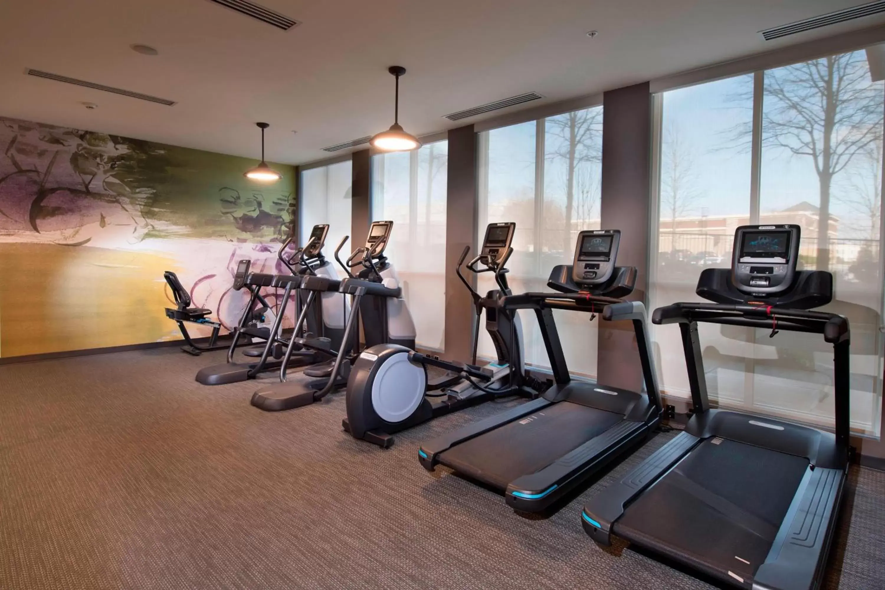 Fitness centre/facilities, Fitness Center/Facilities in Courtyard by Marriott Atlanta Alpharetta/Avalon Area