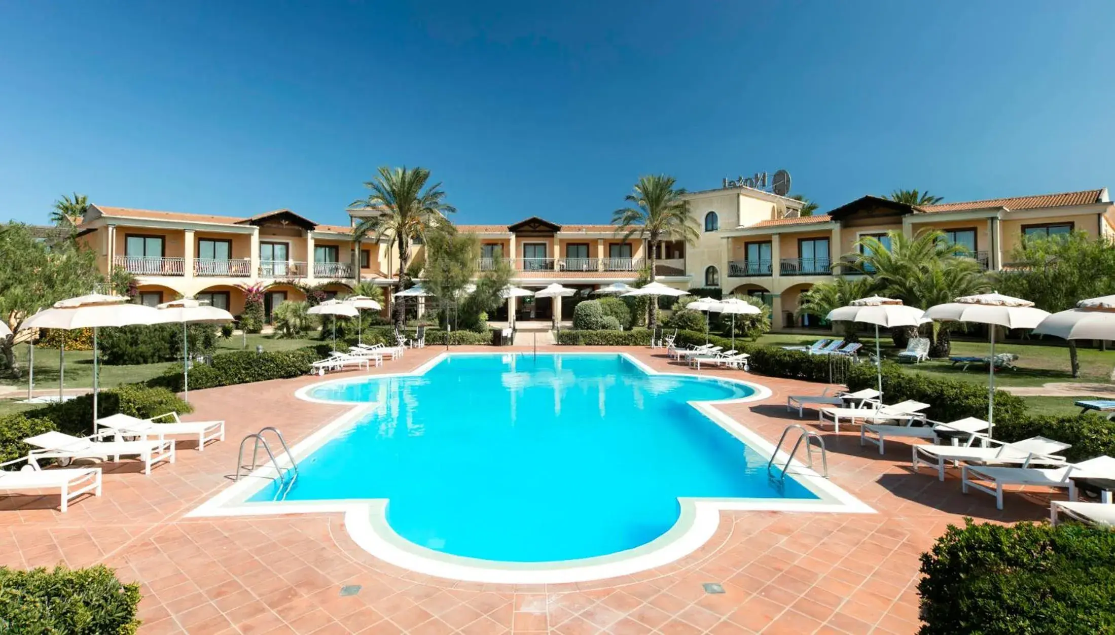 Pool view, Swimming Pool in Hotel Santa Gilla