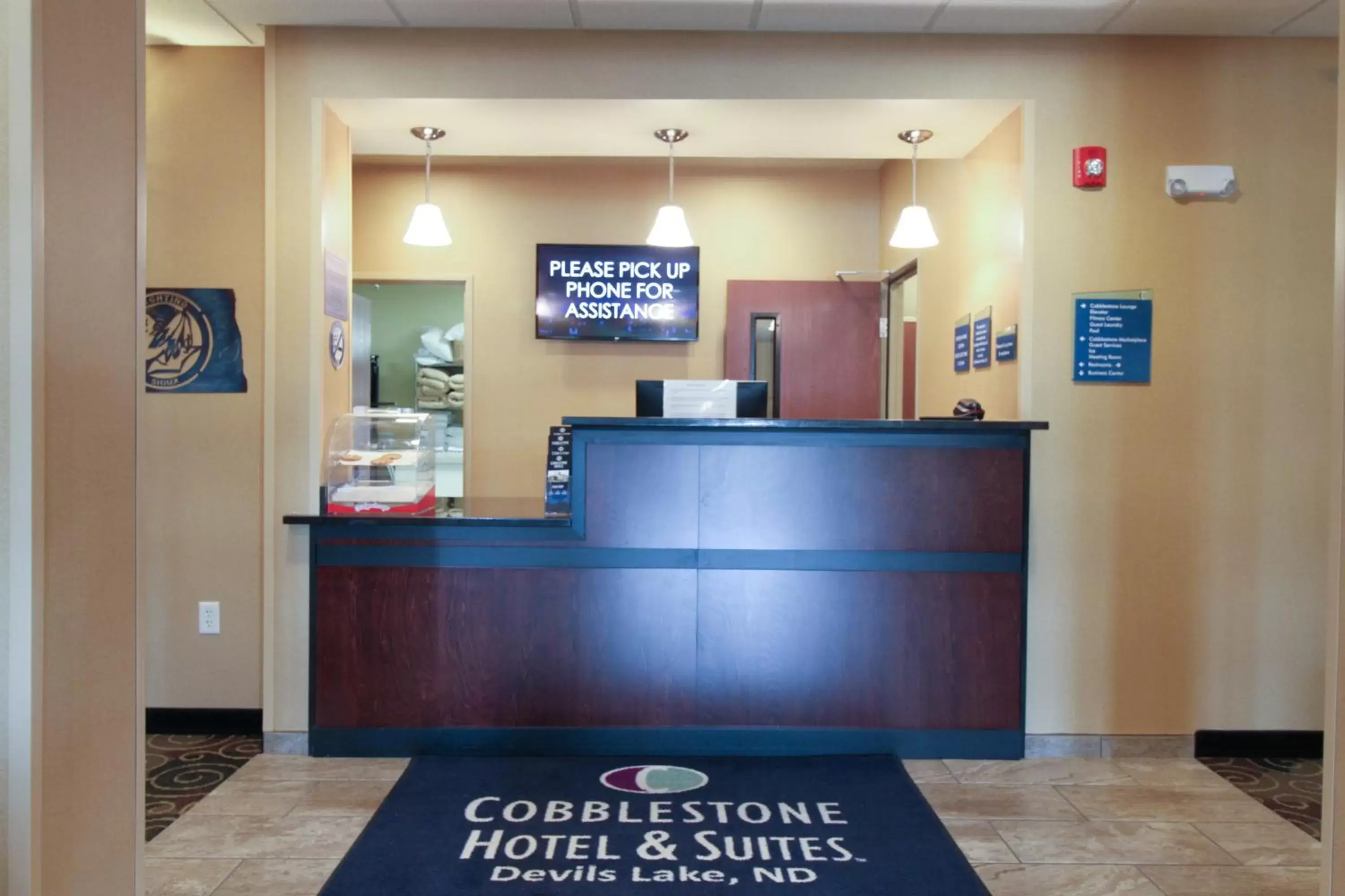 Lobby or reception in Cobblestone Hotel & Suites - Devils Lake Lobby or reception in Cobblestone Hotel & Suites - Devils Lake