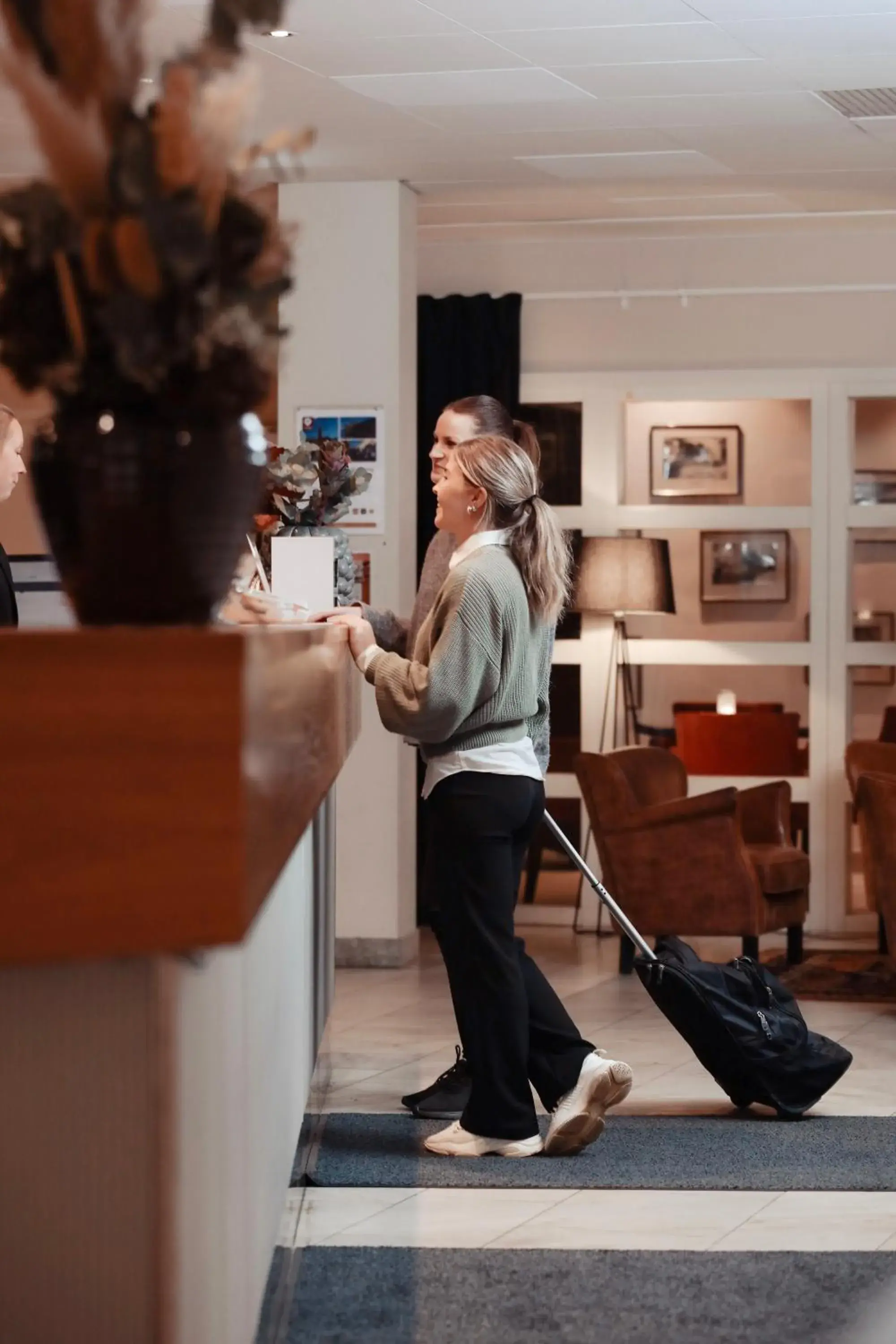 Lobby or reception in First Hotel Grand Falun