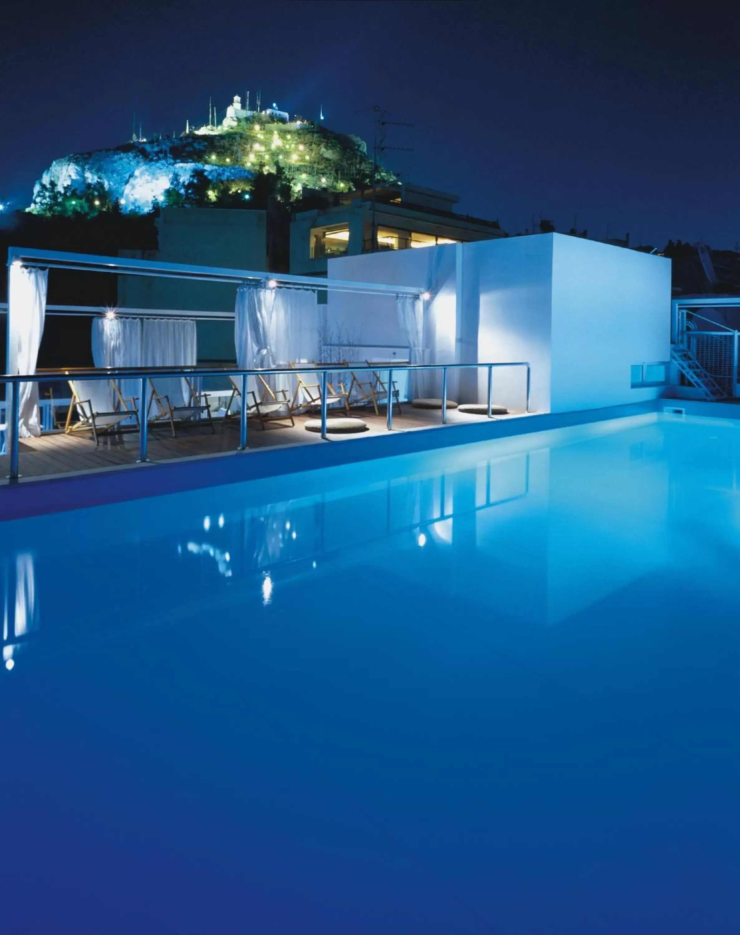 Night, Swimming Pool in St George Lycabettus Lifestyle Hotel