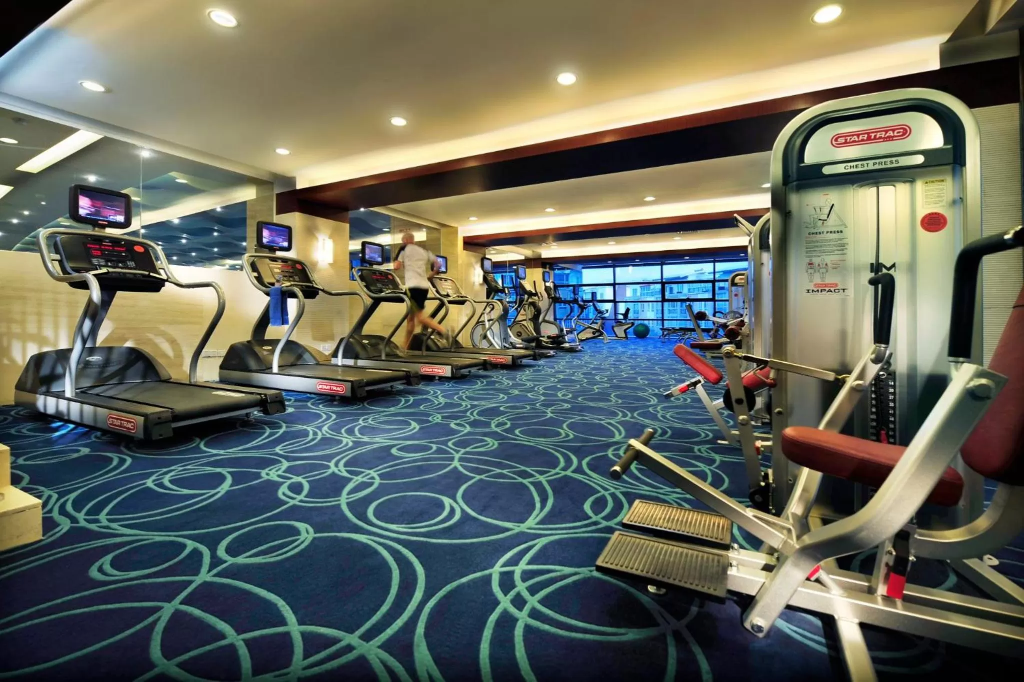 Fitness centre/facilities in Crowne Plaza Beijing International Airport by IHG