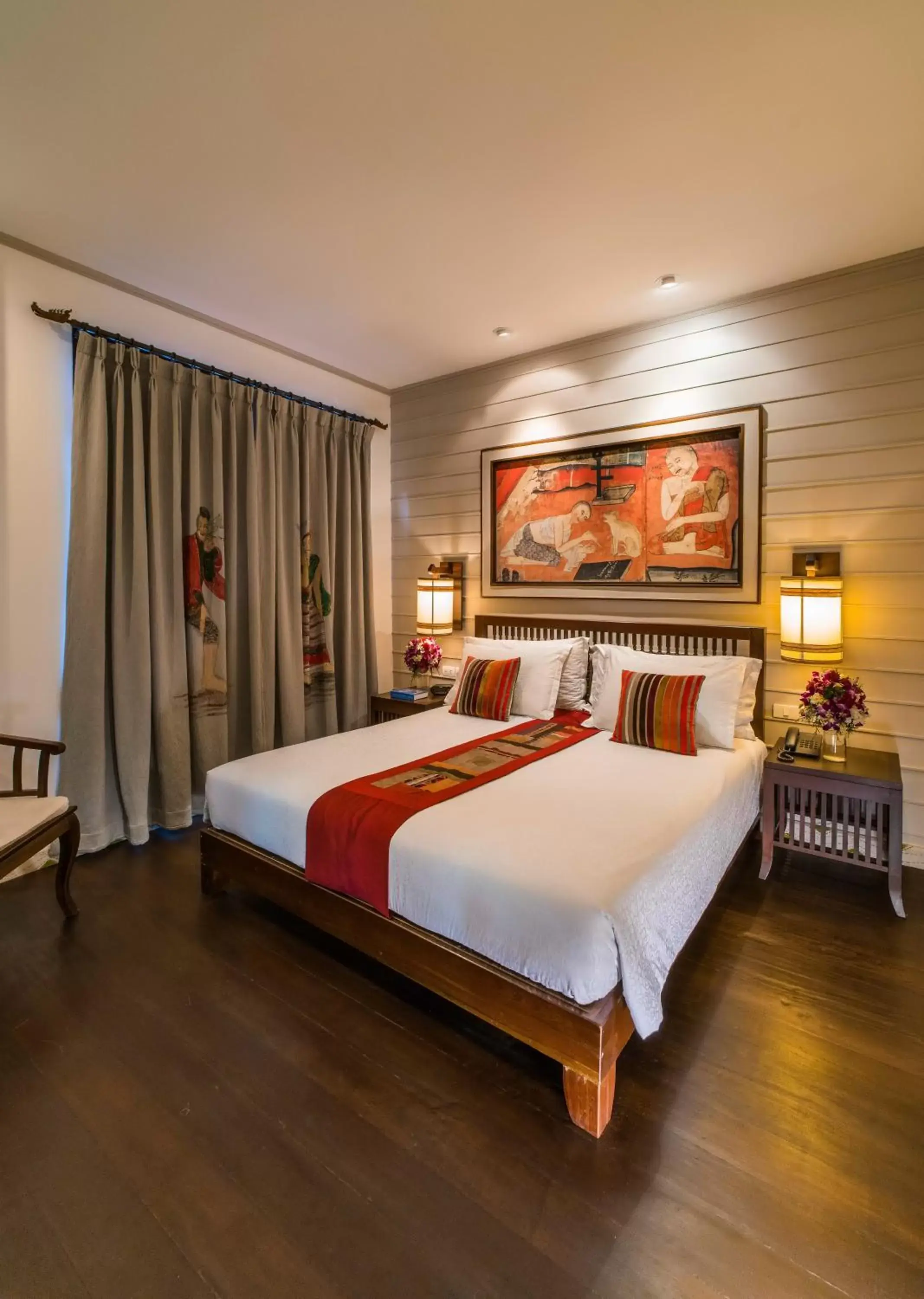 Bed in Pukha Nanfa Hotel