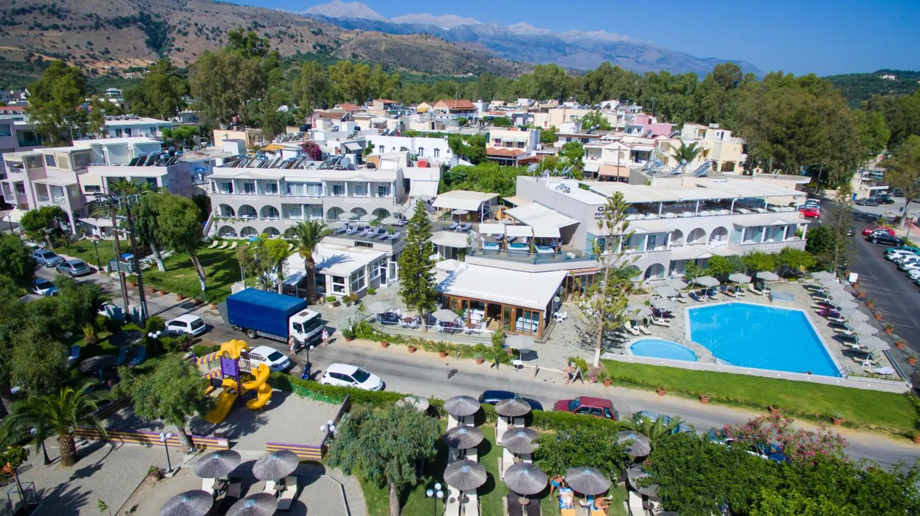 Bird's-eye View in Georgioupolis Beach Hotel