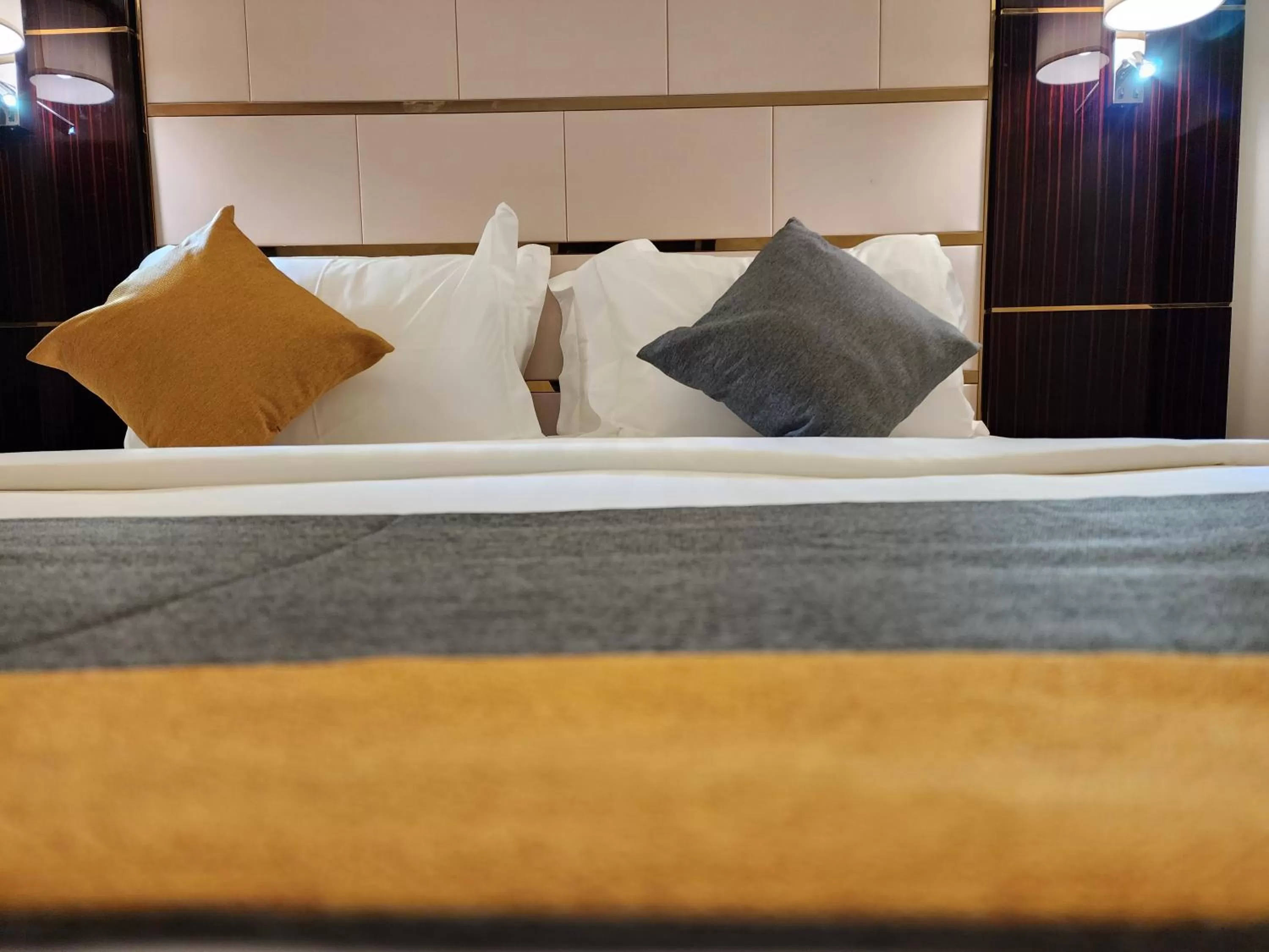 Decorative detail, Bed in Rasis Serviced Apartments