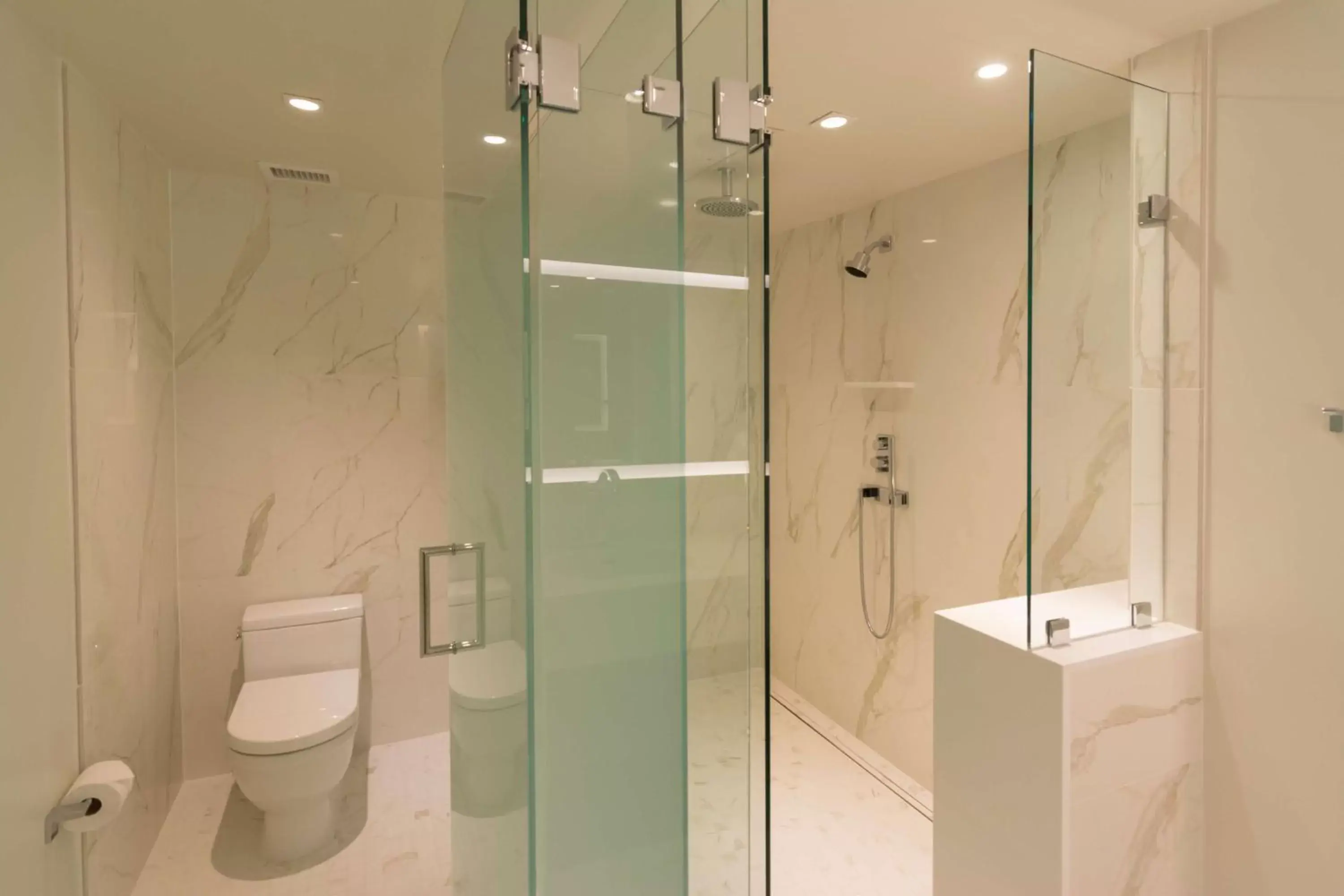 Shower, Bathroom in The Benson Portland, Curio Collection by Hilton