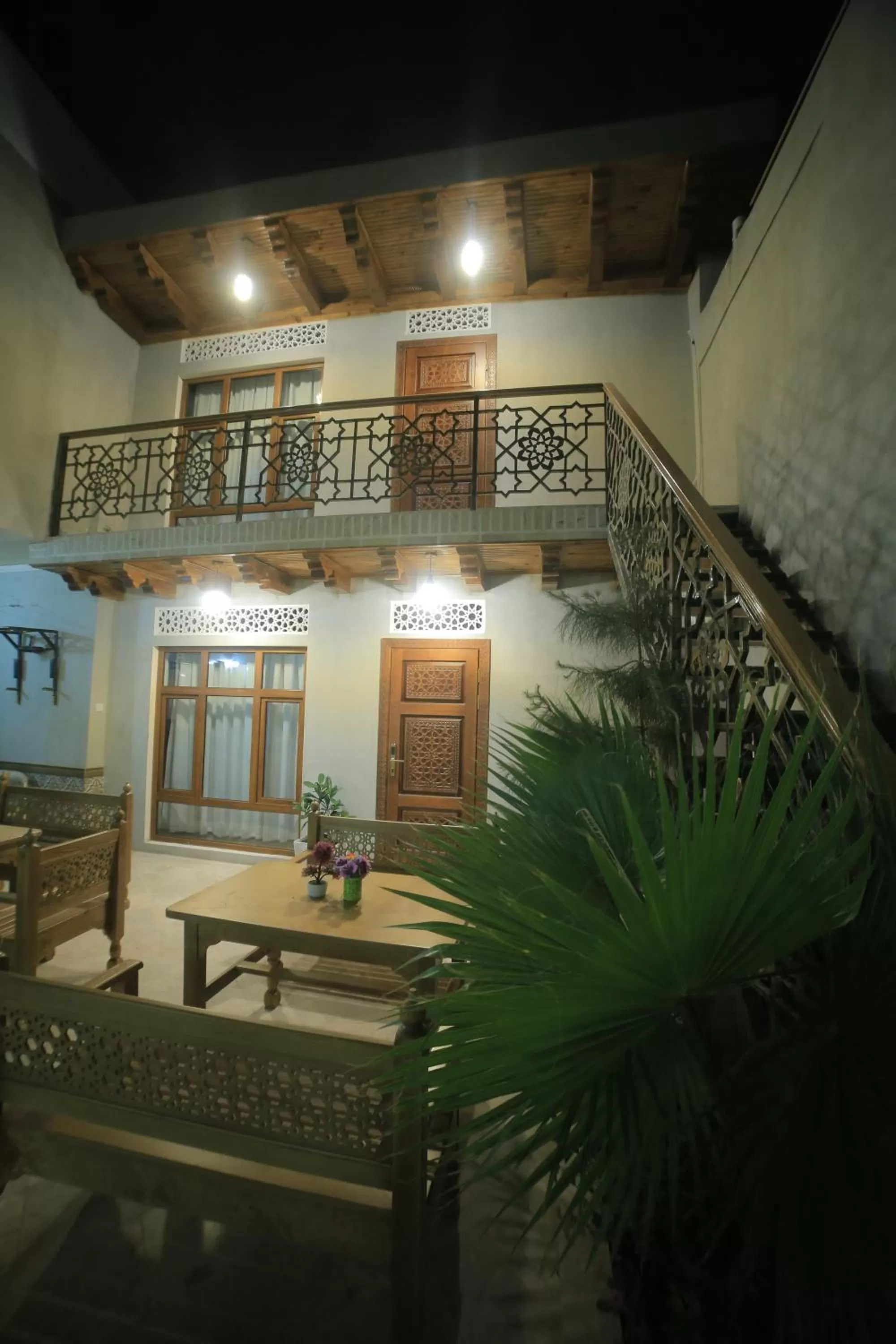 Inner courtyard view in Bukhara Baraka Boutique Hotel
