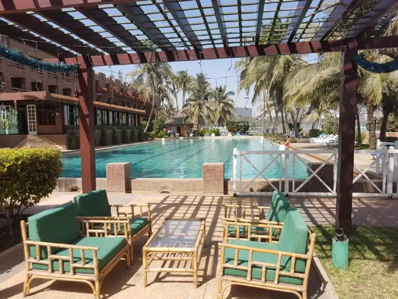 Patio, Swimming Pool in Hotel Jardin Savana Dakar