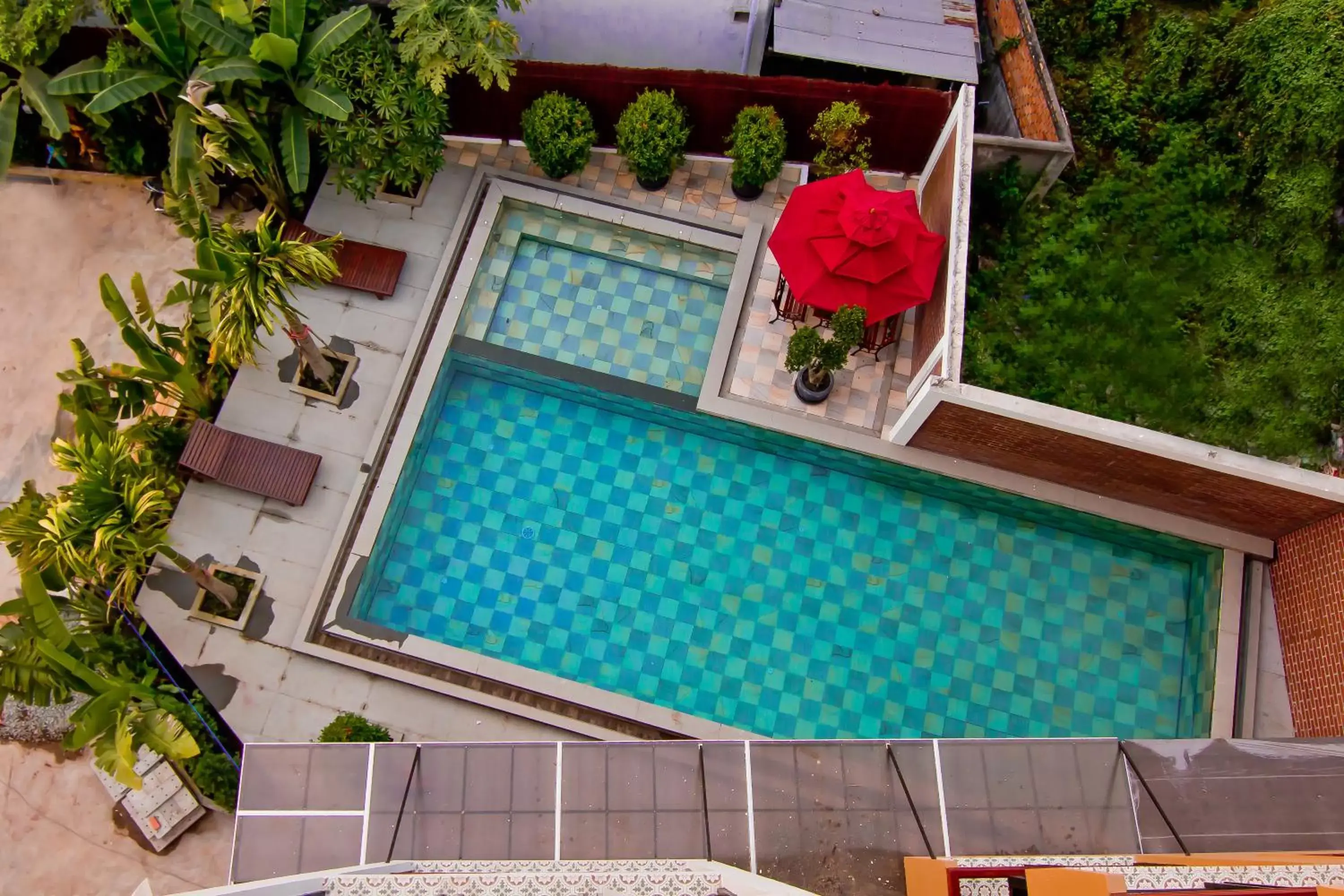 Swimming pool, Pool View in BB Angkor Residence