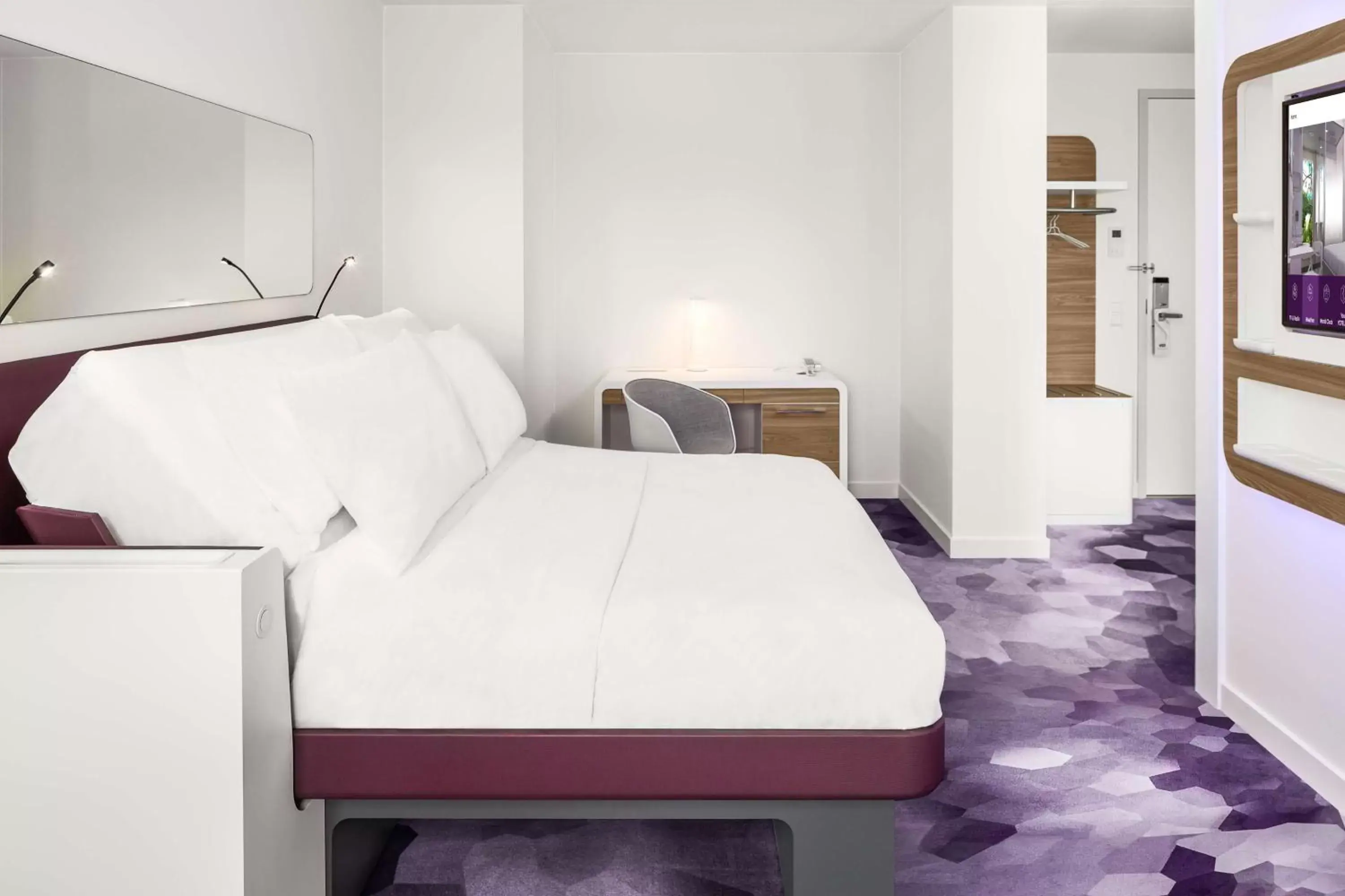 Photo of the whole room, Bed in YOTEL Amsterdam