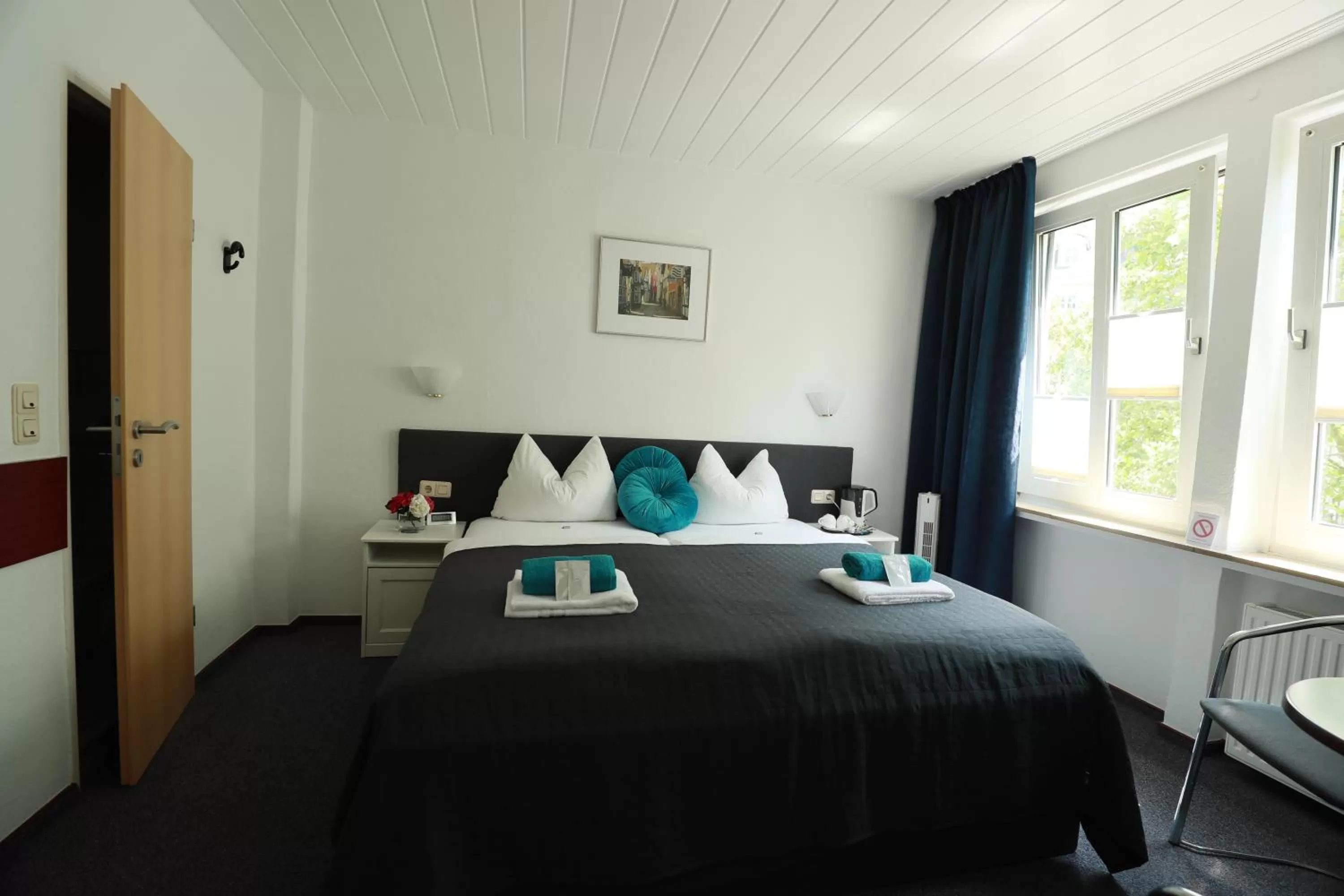 Bed in Hotel Am Hillmannplatz Nr.1