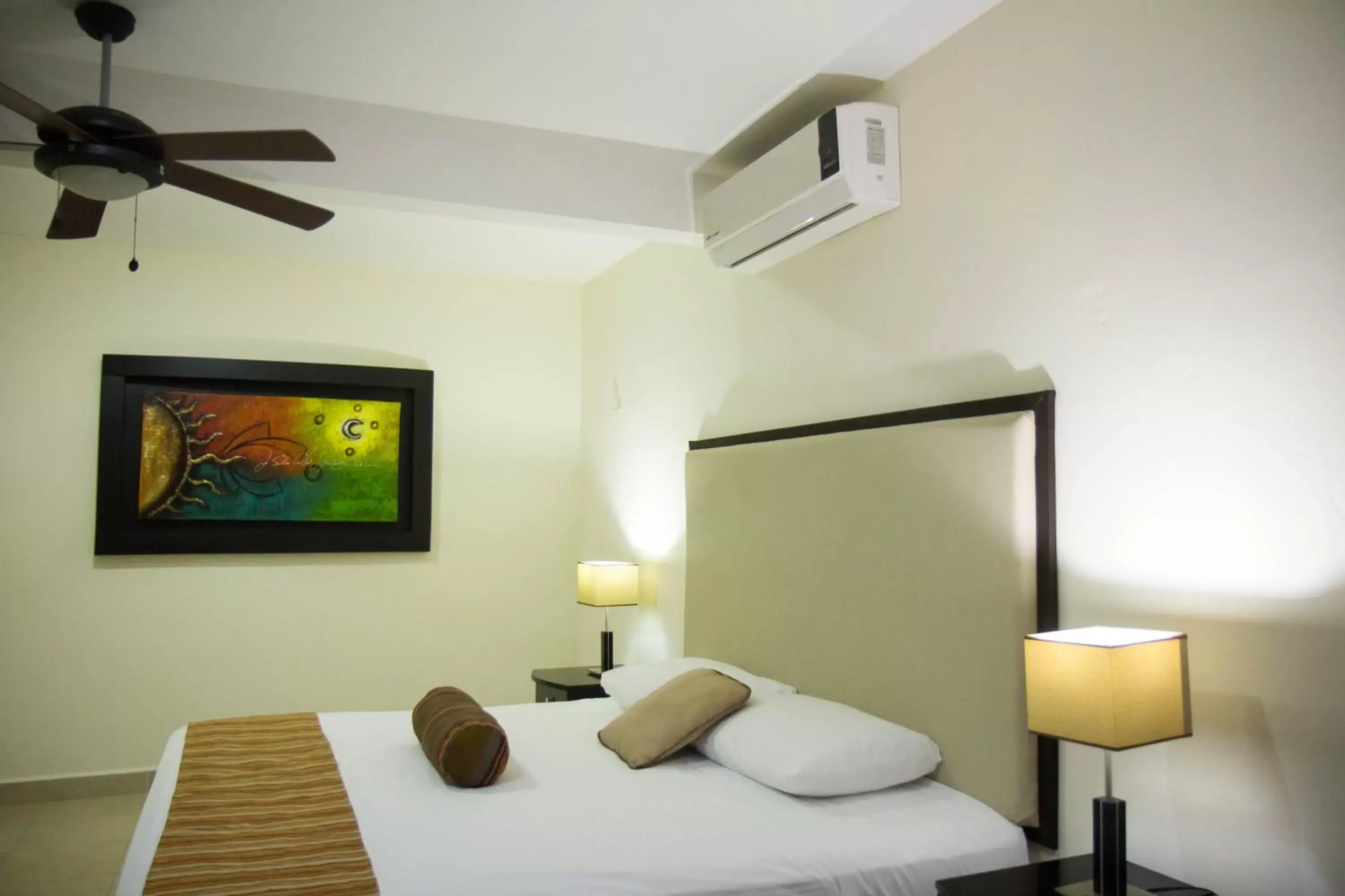 Decorative detail, Bed in Hotel Hacienda Izamal