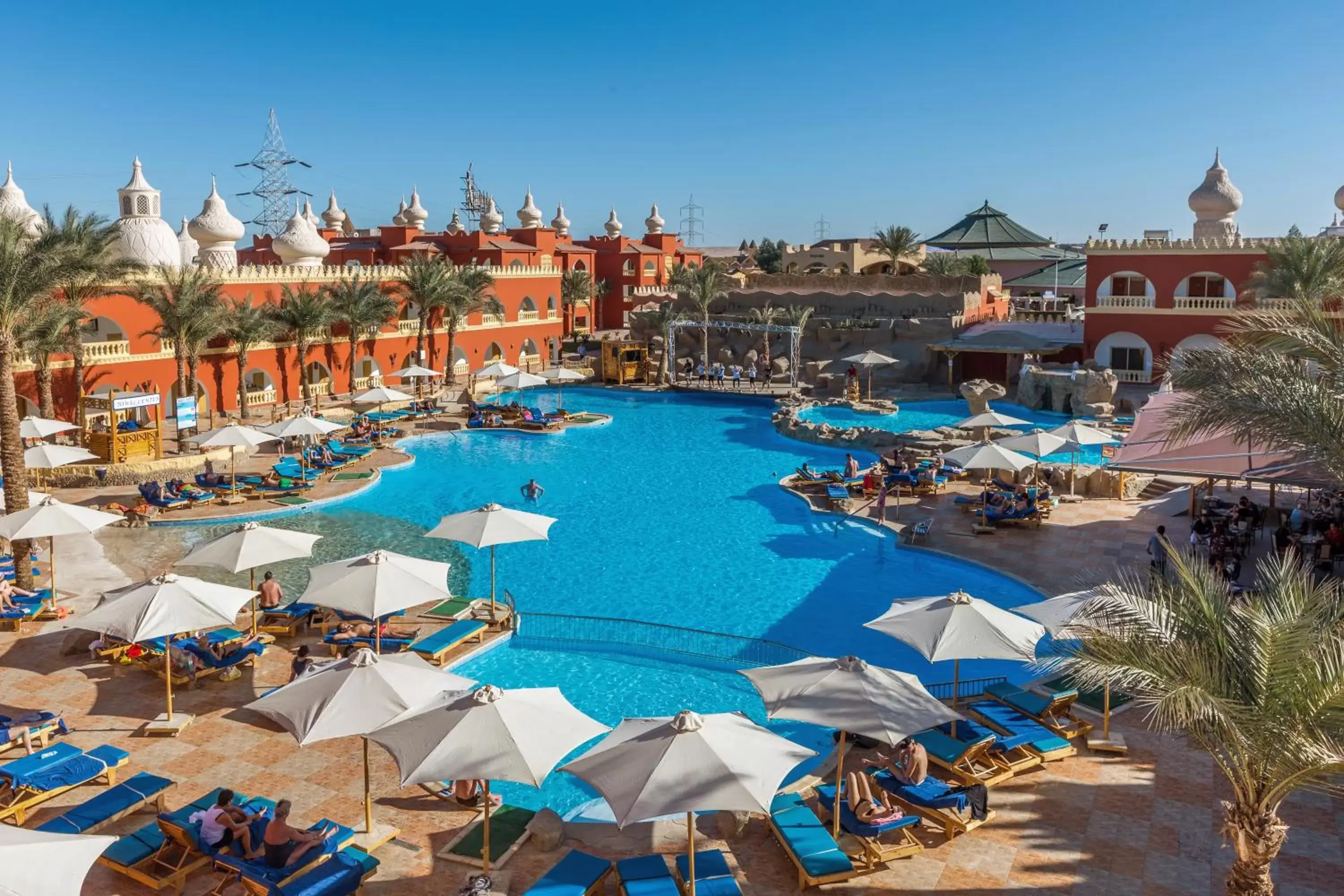 Pool View in Pickalbatros Alf Leila Wa Leila Resort - Neverland Hurghada