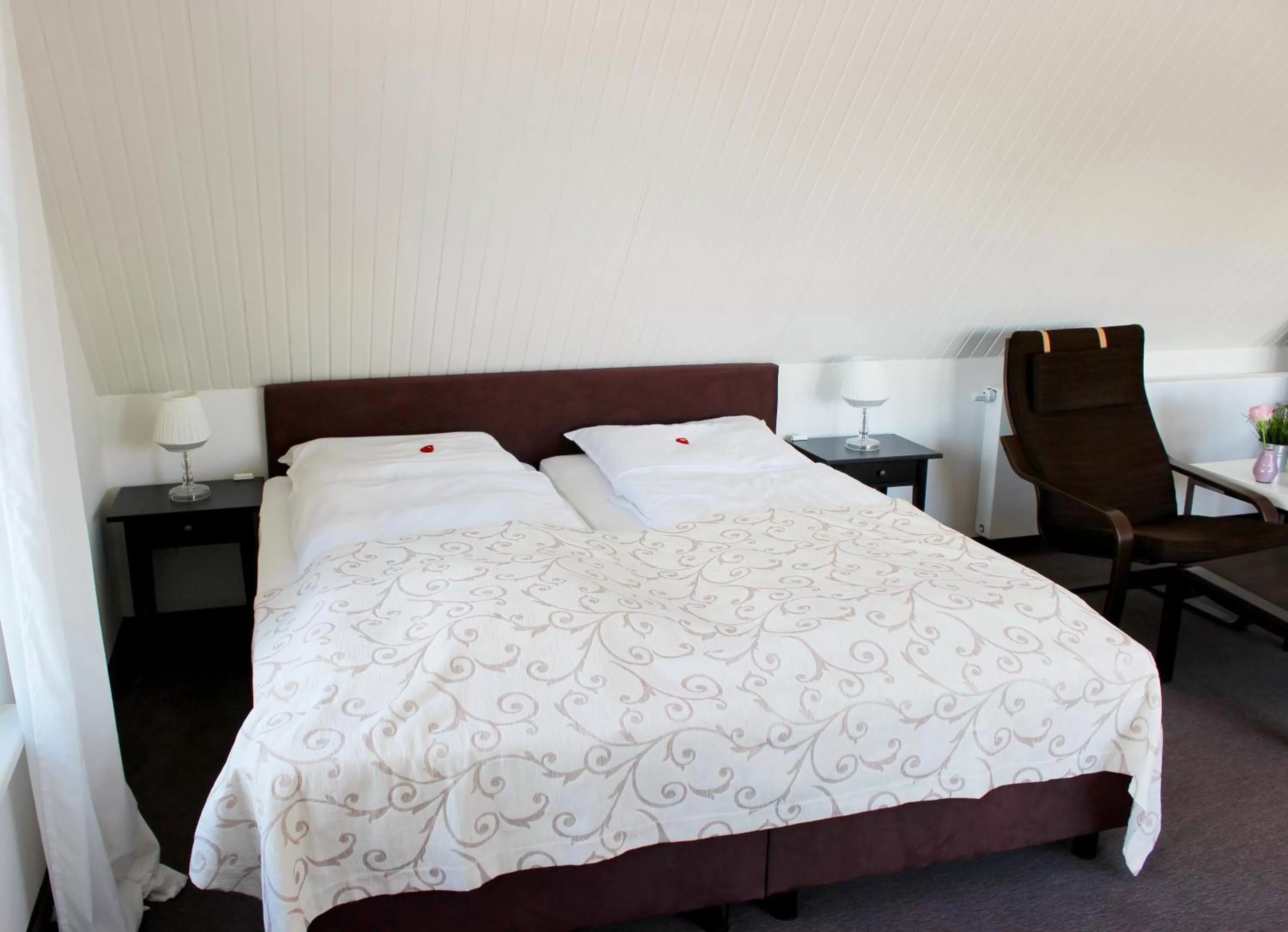 Bed in Hotel Seemöwe