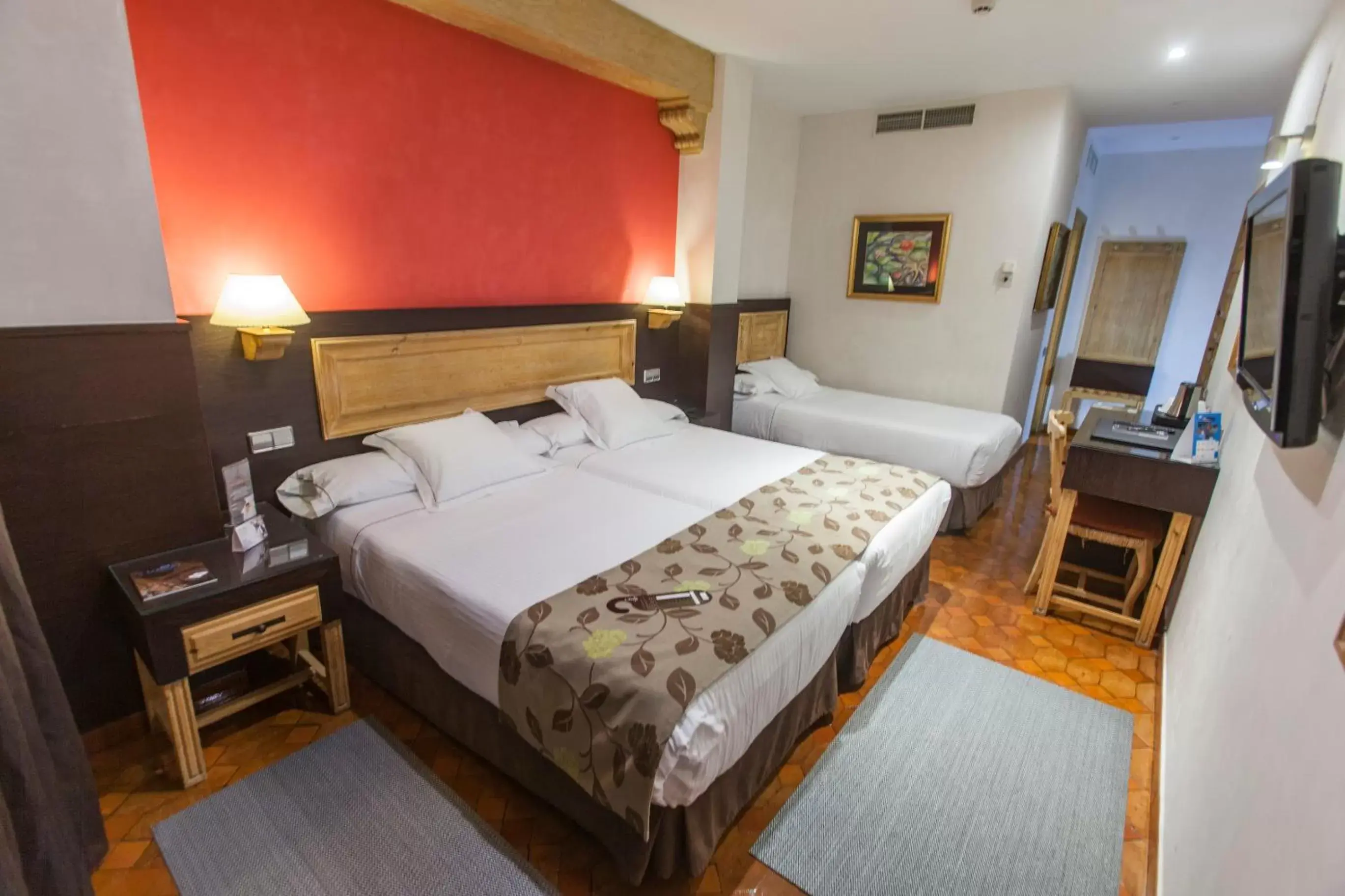 Bed in Hotel Pintor El Greco