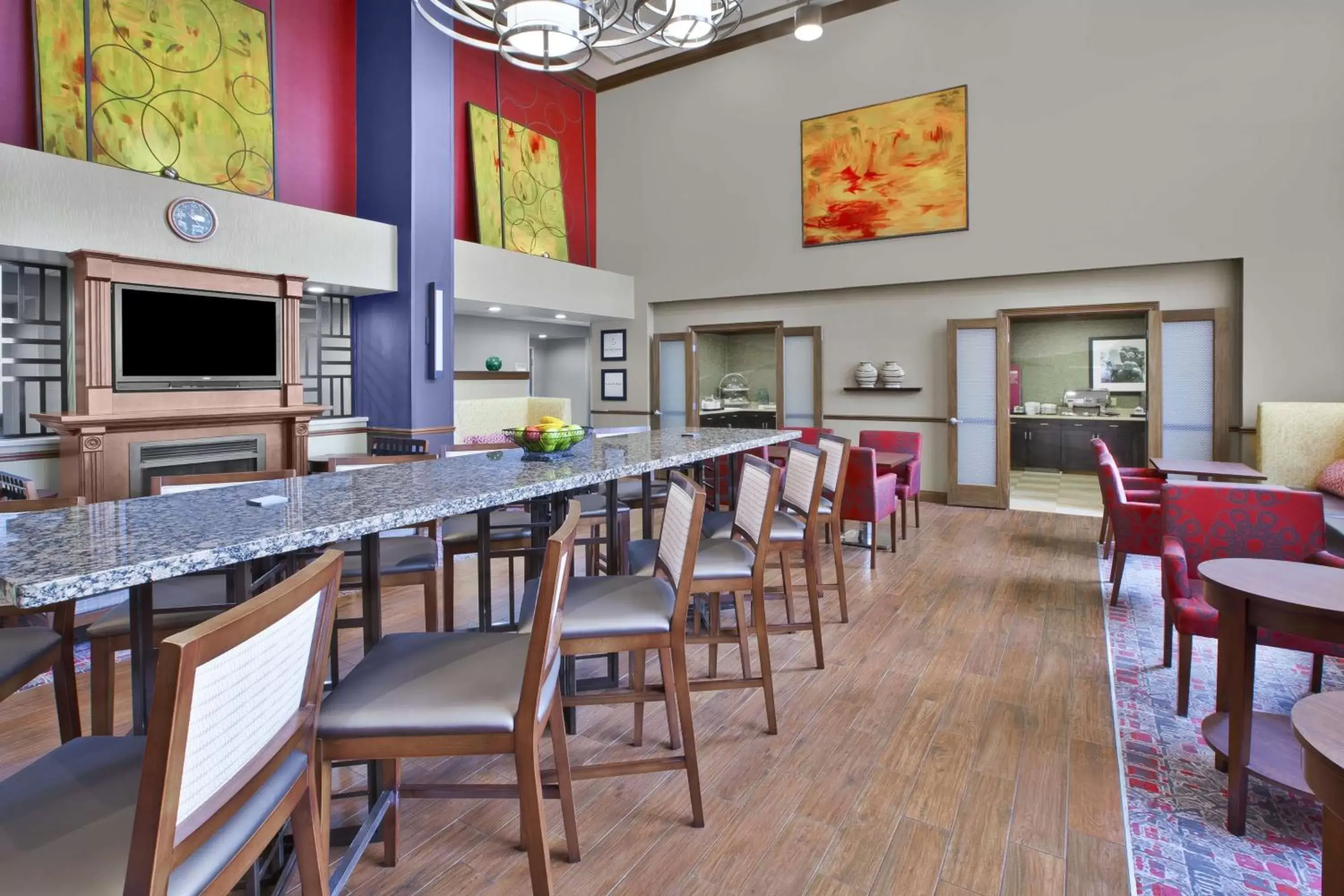 Lobby or reception, Restaurant/Places to Eat in Hampton Inn & Suites Springboro