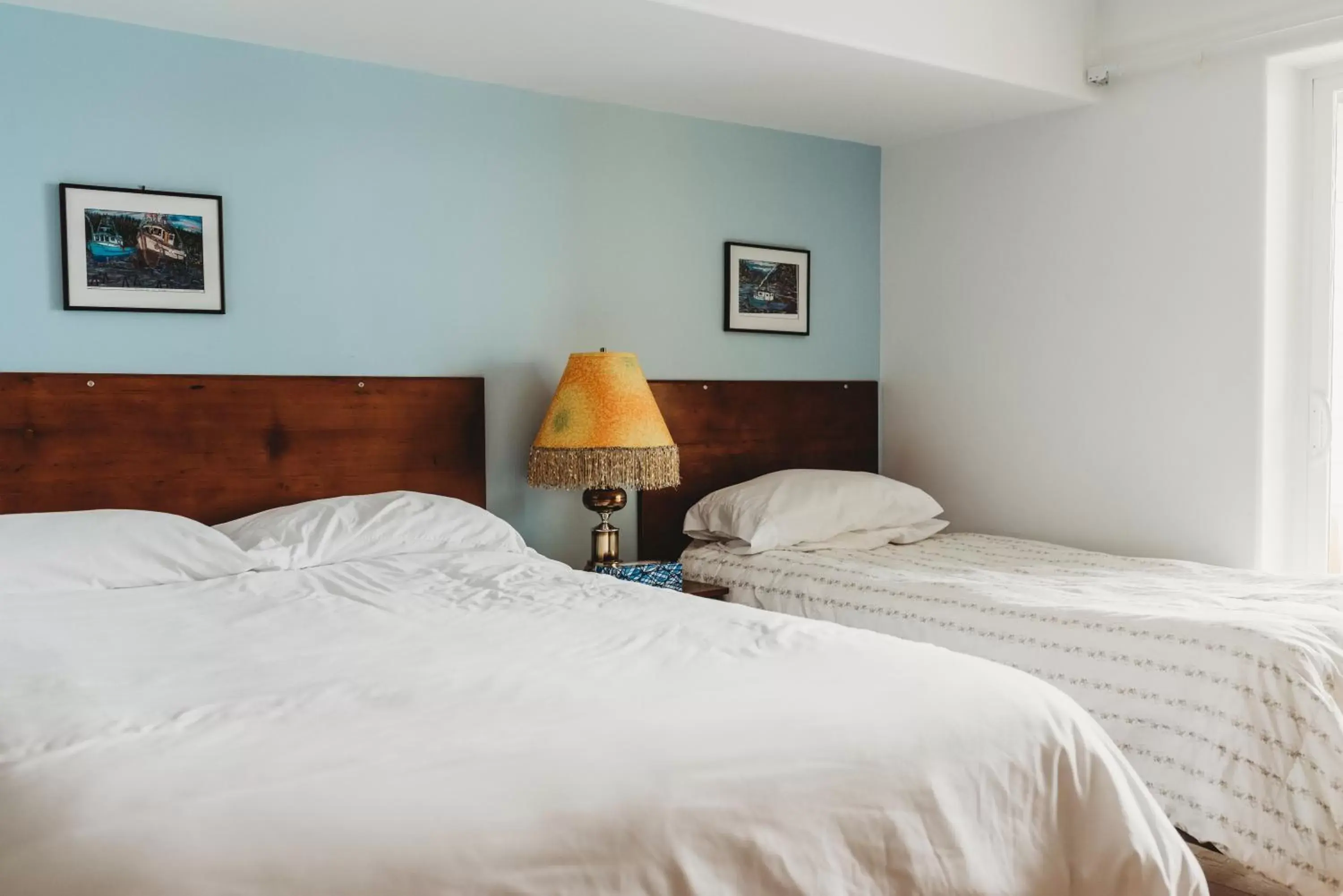 Bed in The Oceanfront Hotel