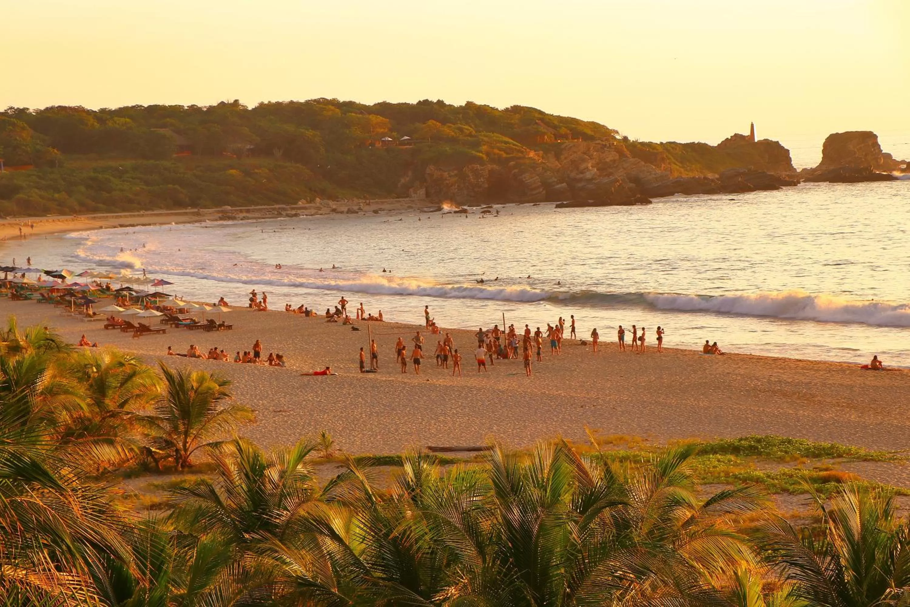Beach in Punta Zicatela Hotel - Adults Only