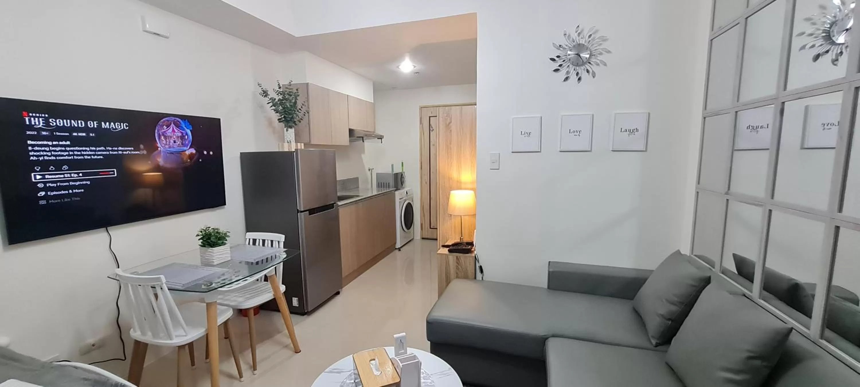 Communal lounge/ TV room in Inspiria Condo Units beside Abreeza Mall Davao