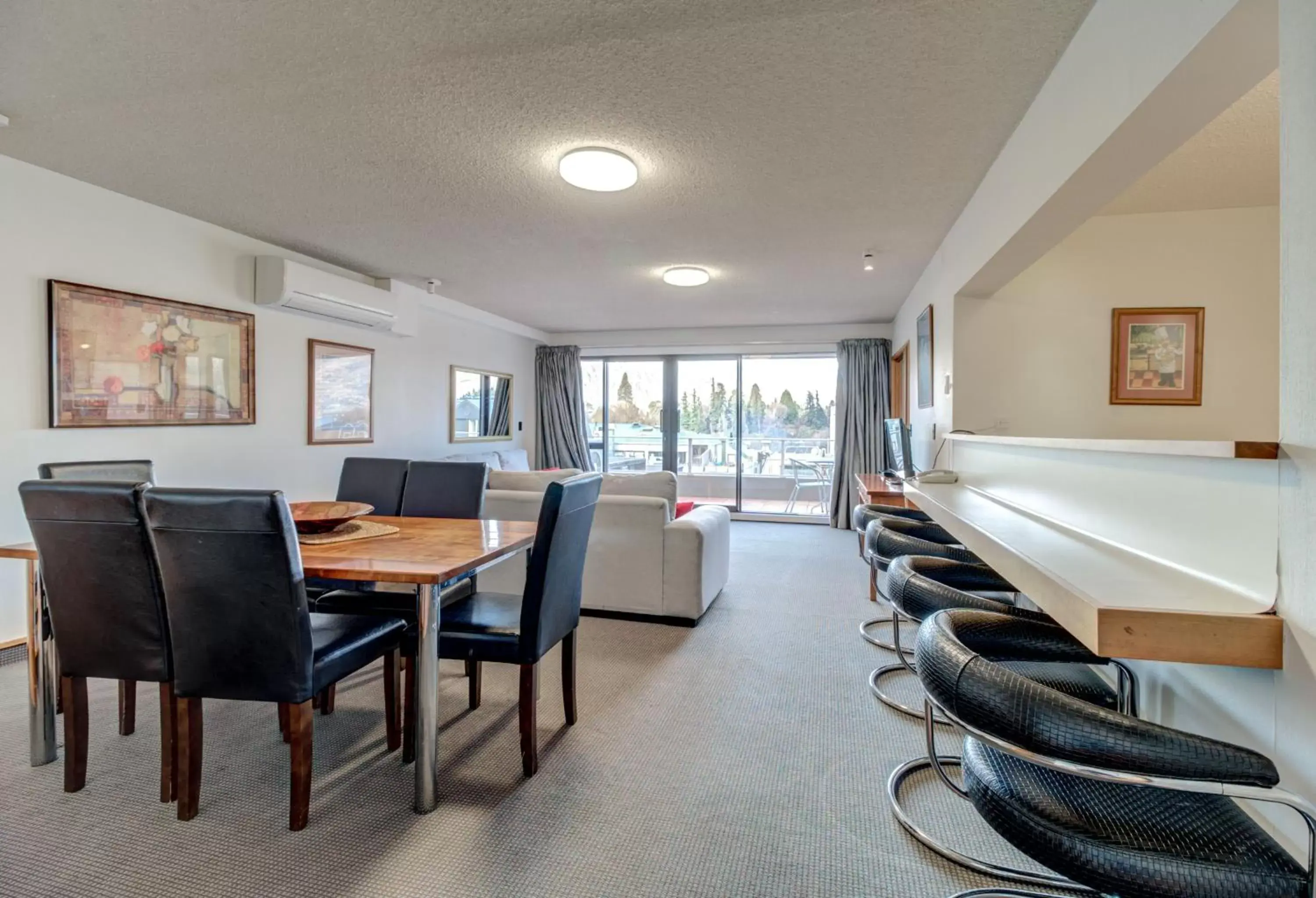 Living room in The Lofts Apartments