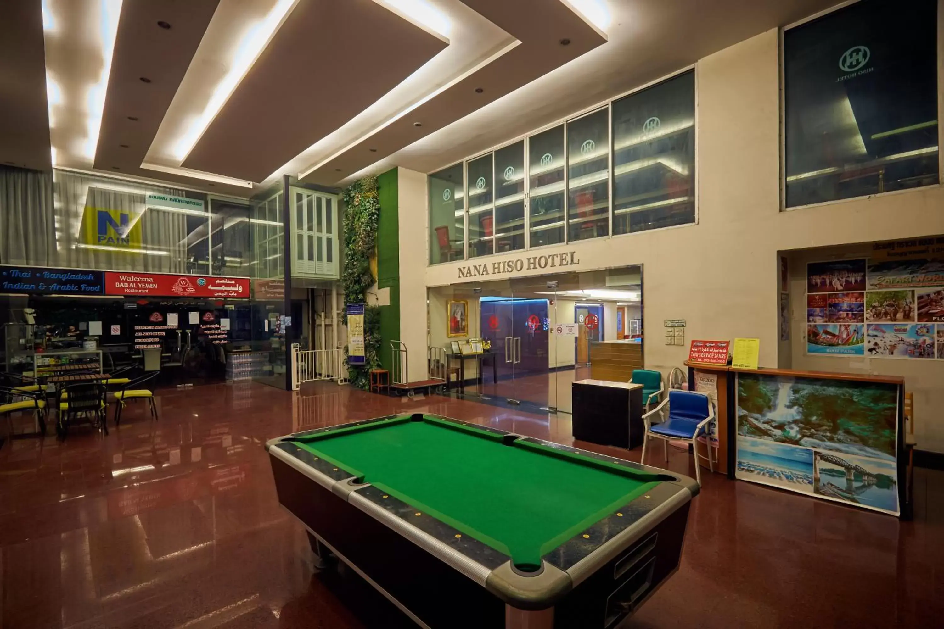 Entertainment, Billiards in Nana Hiso Hotel