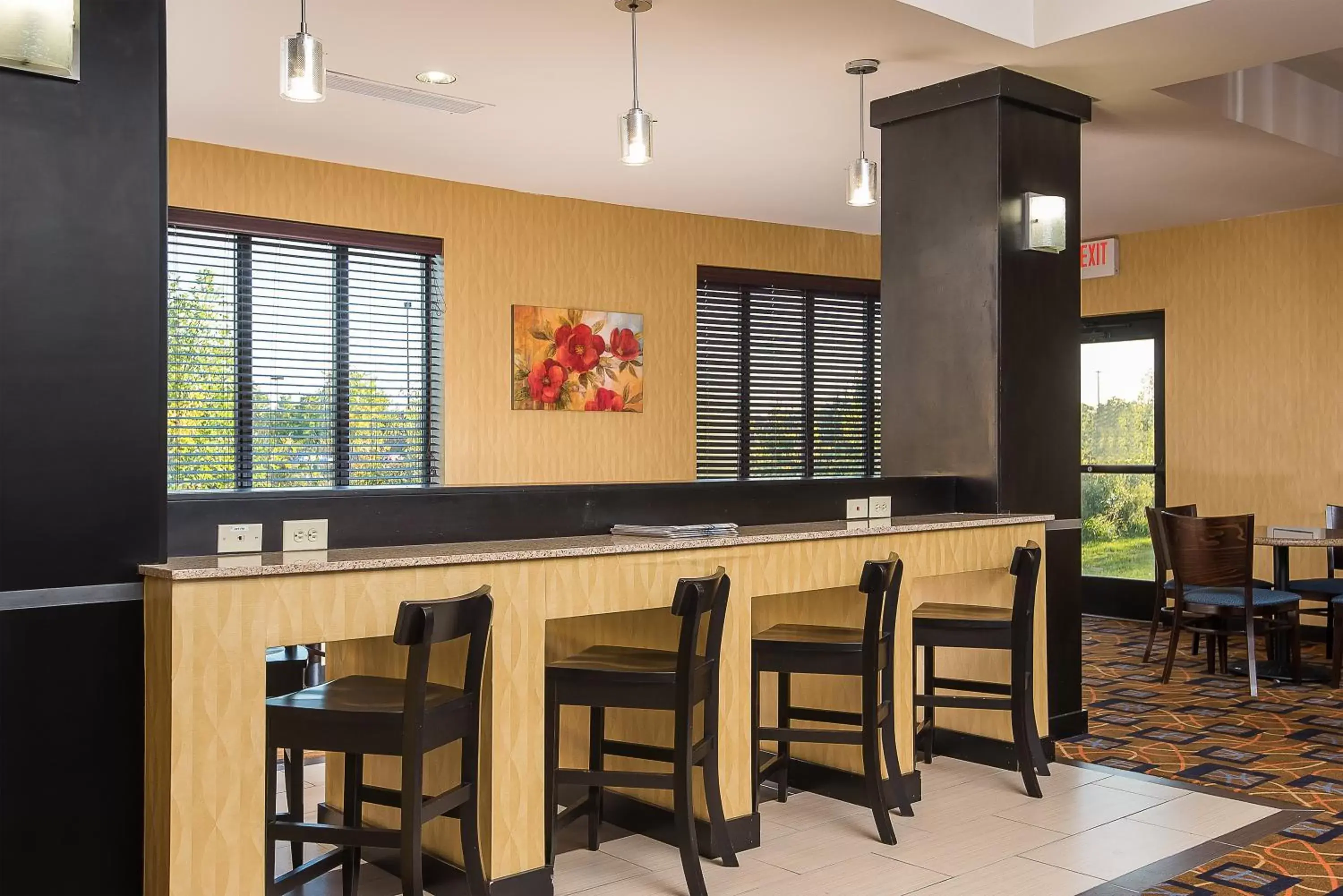 Breakfast, Lounge/Bar in Holiday Inn Express and Suites Lafayette East, an IHG Hotel