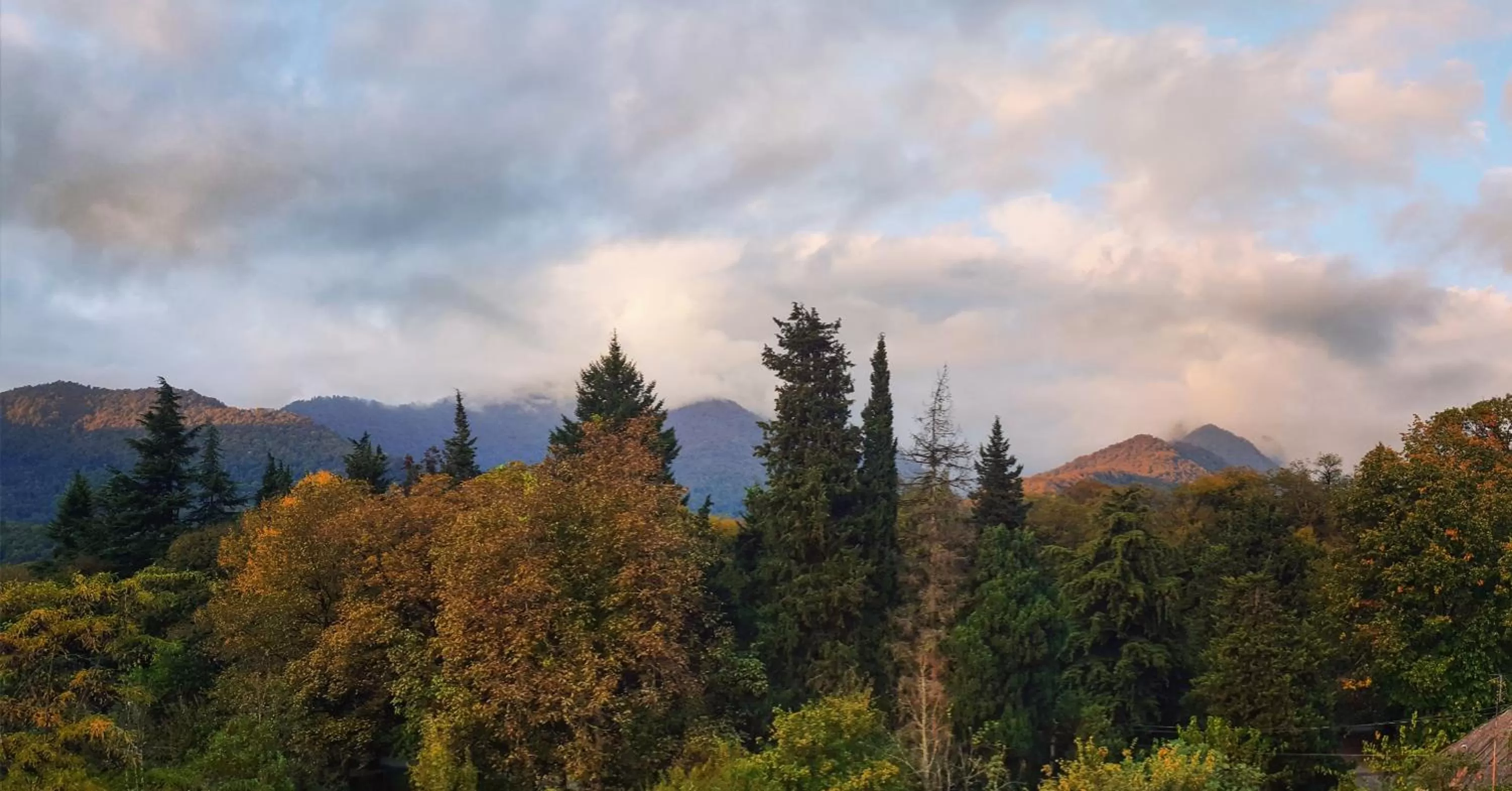 Mountain view in Royal Palace Hotel, Lagodekhi