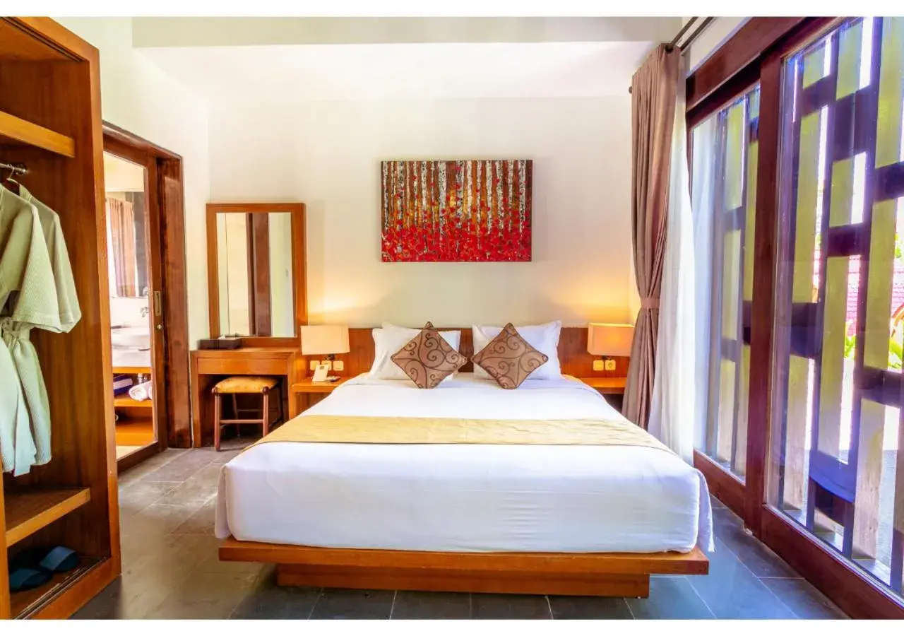 Bed in The Canggu Boutique Villas and Spa