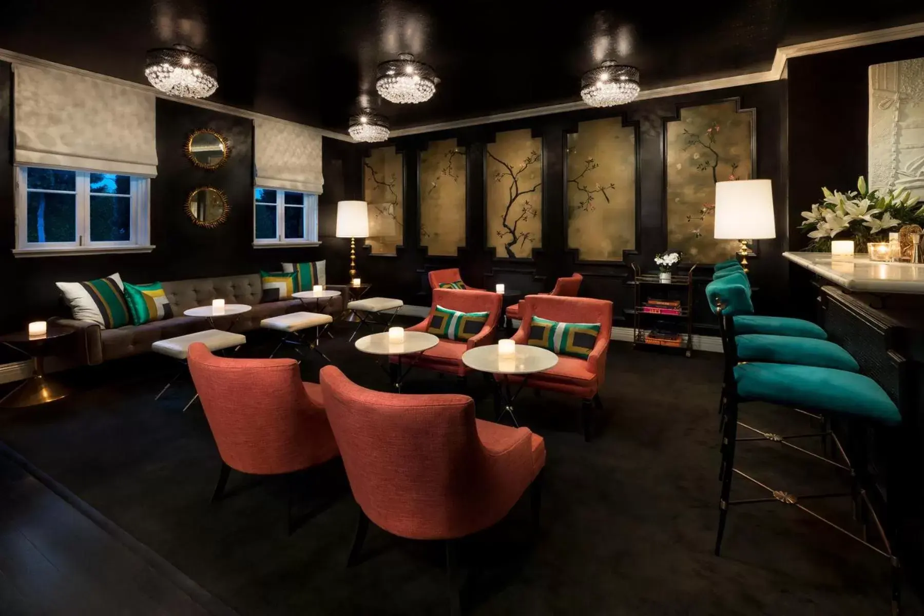 Lobby or reception, Lounge/Bar in Maison 140 Beverly Hills