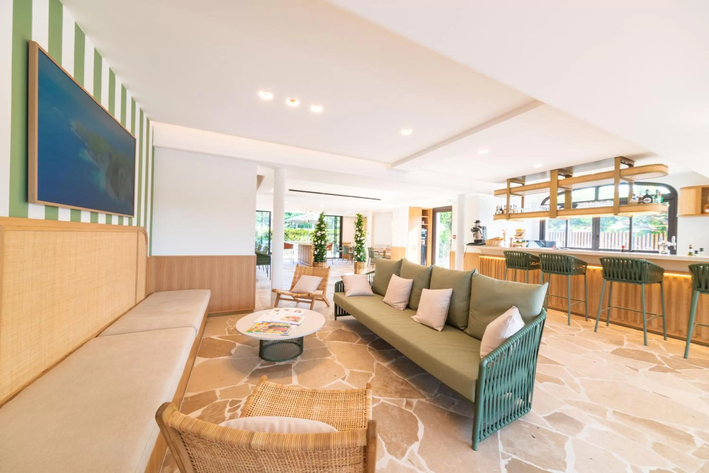 Living room in Hotel Brin d'Azur - Saint Tropez