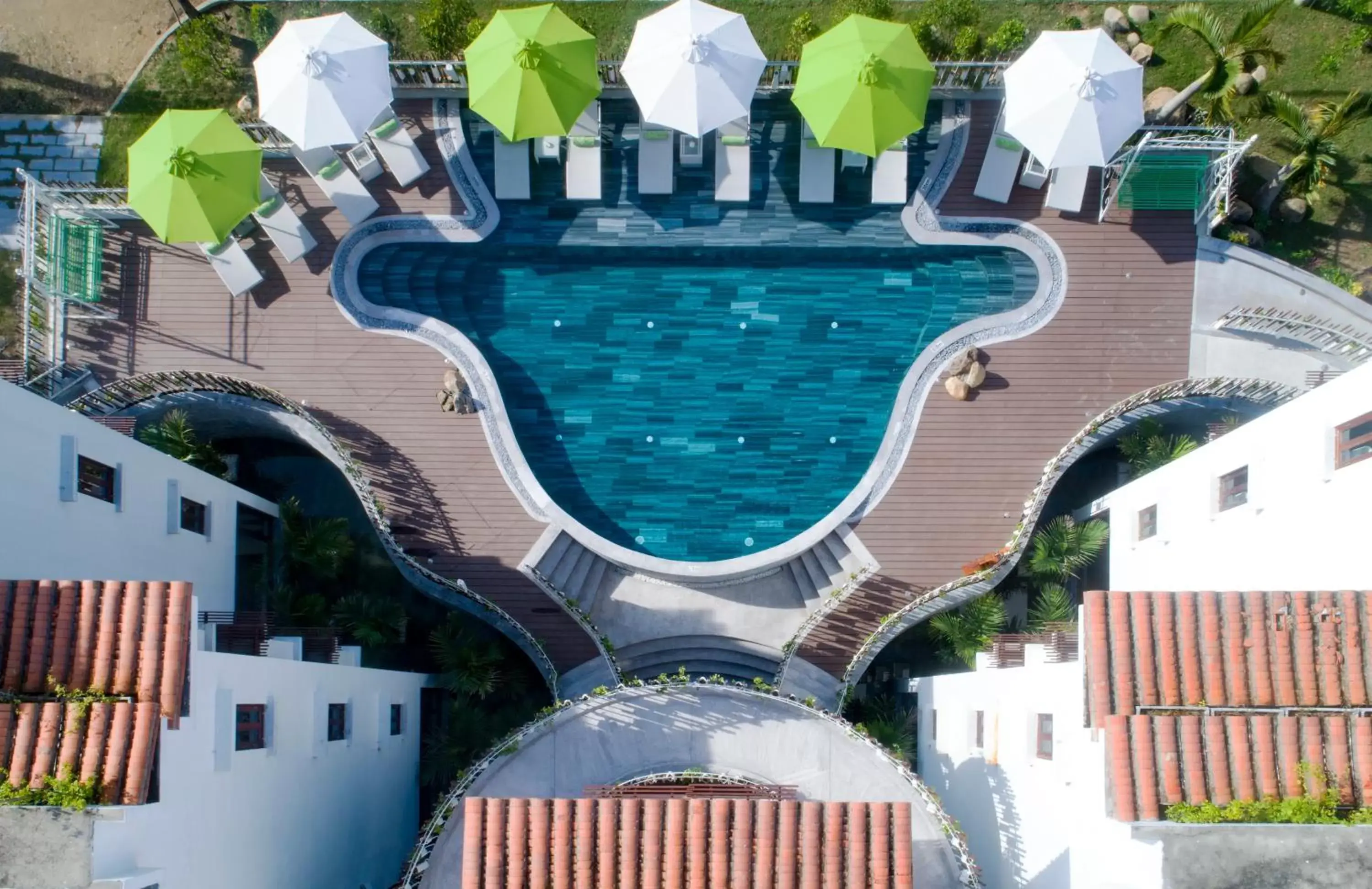 Bird's eye view, Pool View in Elites Riverside Hotel & Spa