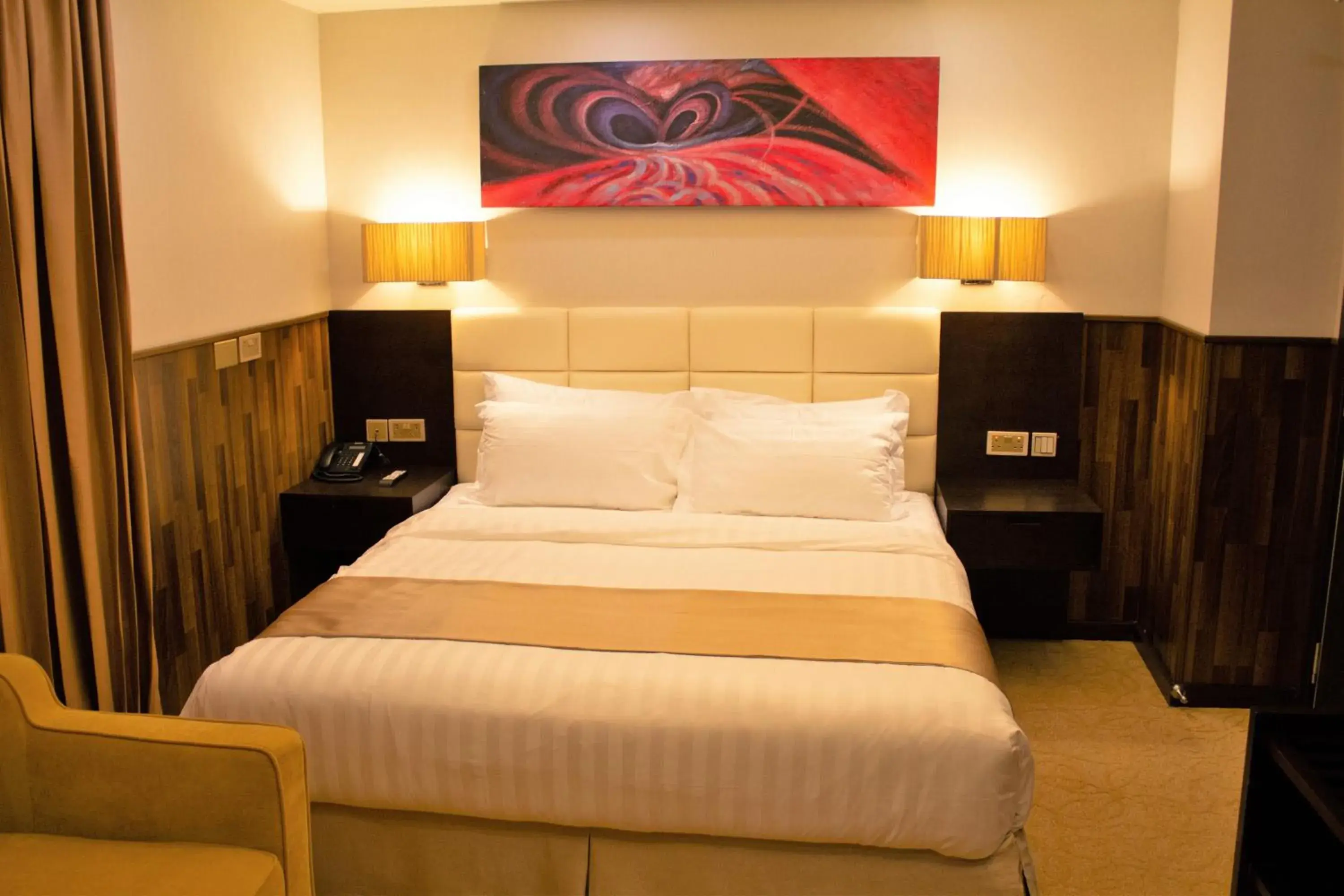 Bed in The Secure Inn Hotel Muscat Bed in The Secure Inn Hotel Muscat